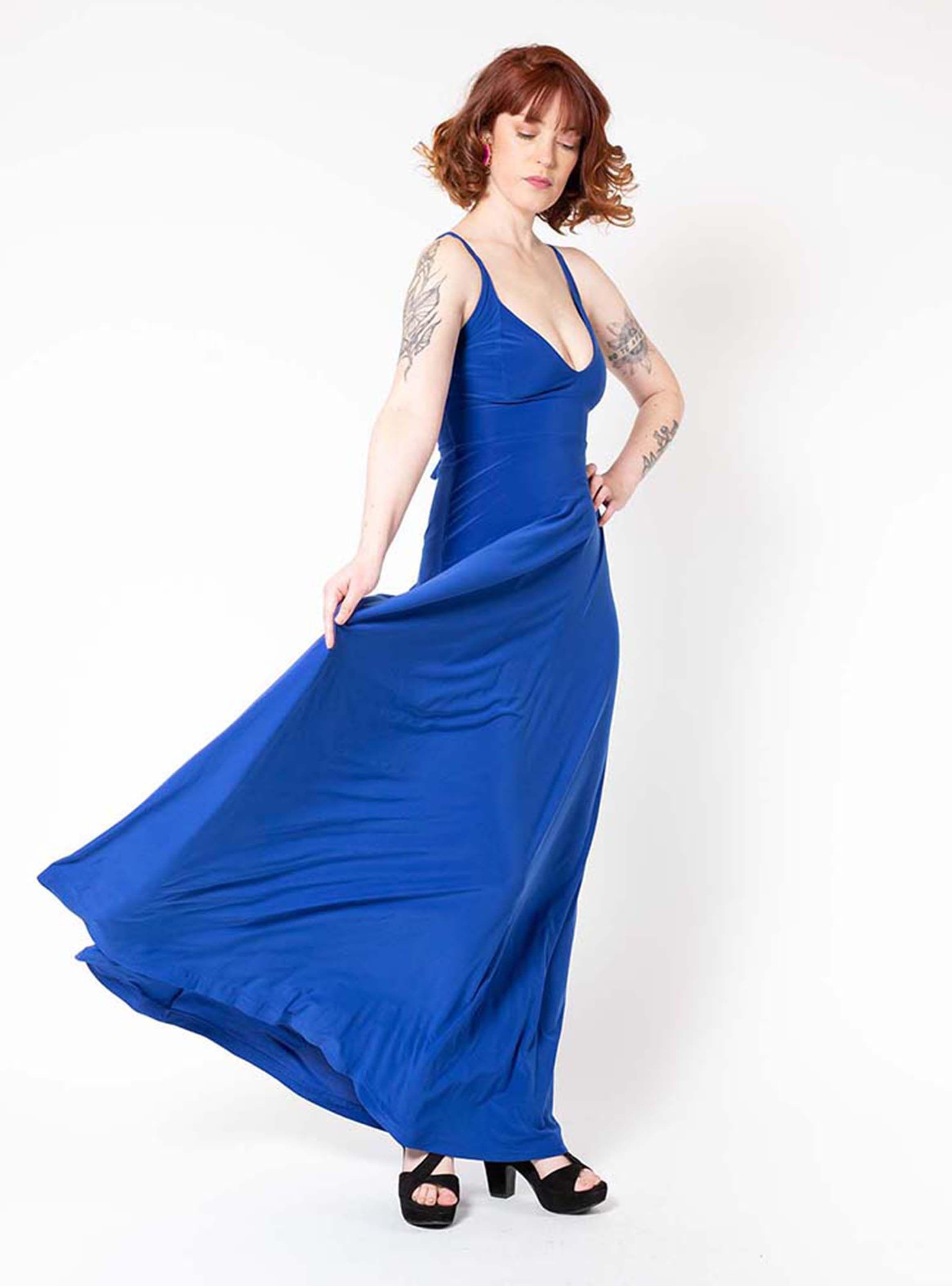 Vestido Zara Azulino Natalia Seguel-6