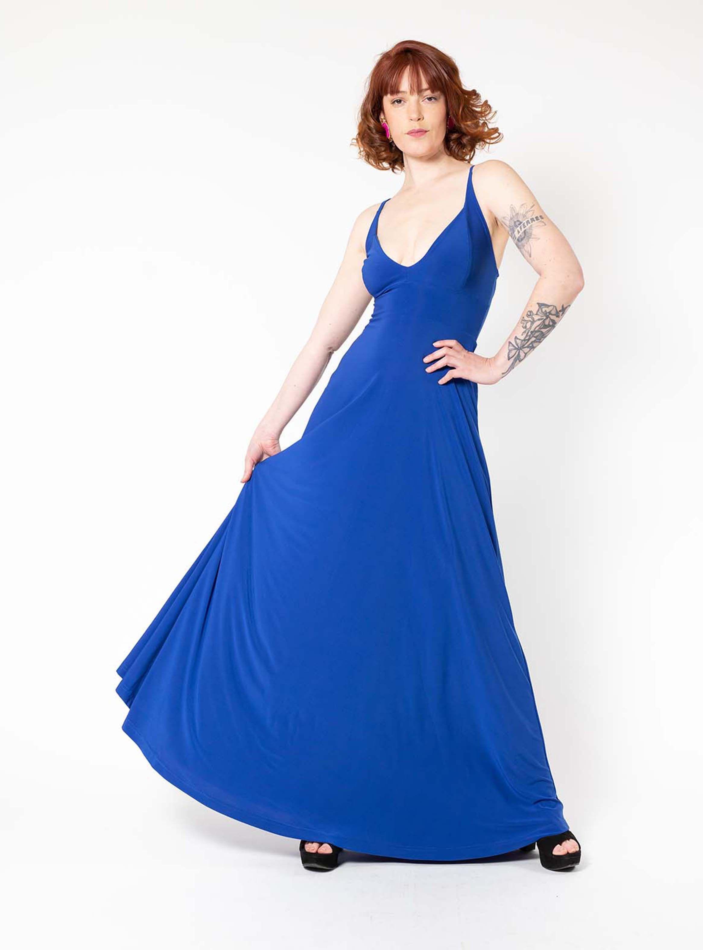 Vestido Zara Azulino Natalia Seguel-5