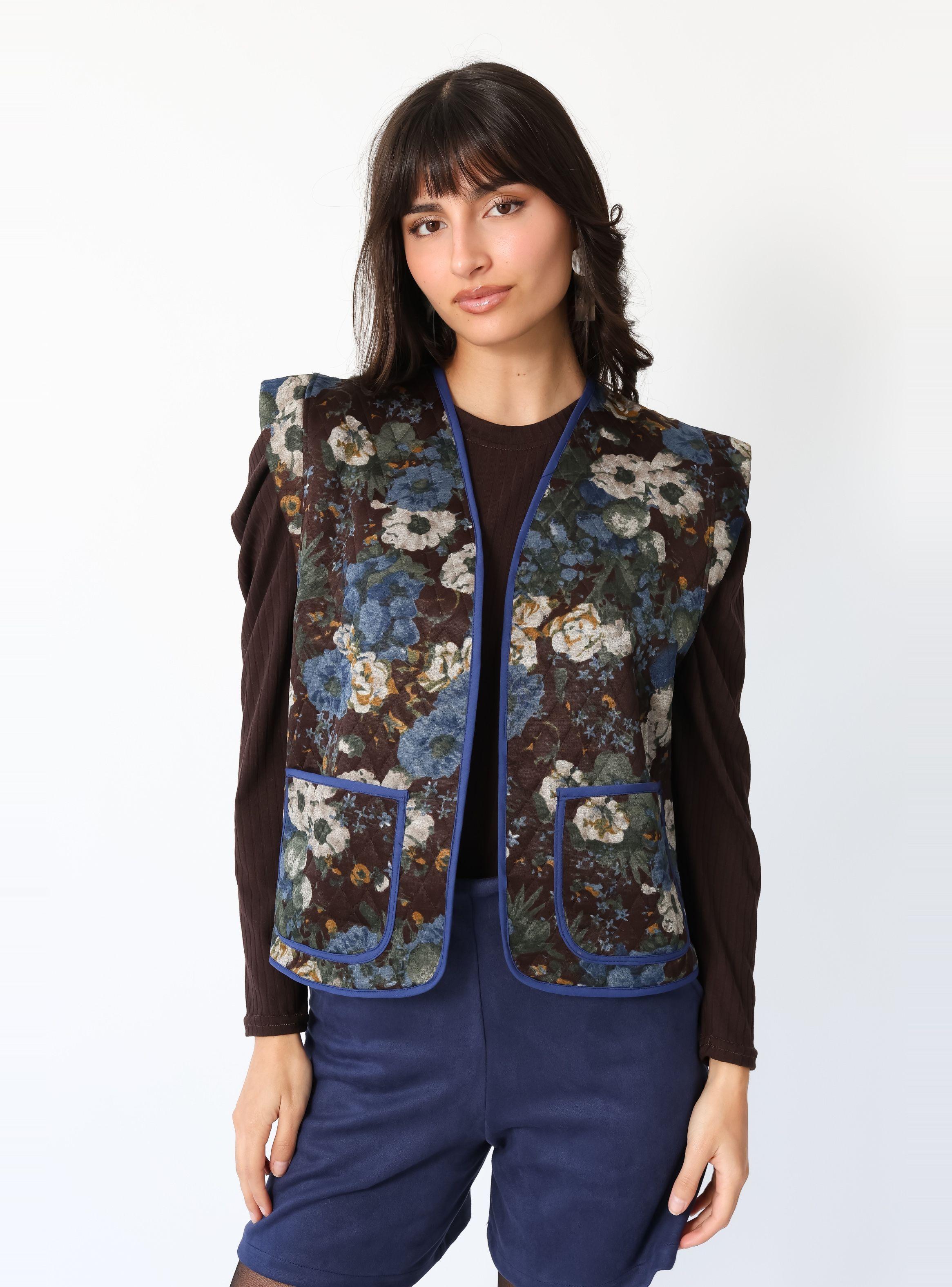 Chaquetilla Ana Café Moro Flores -3