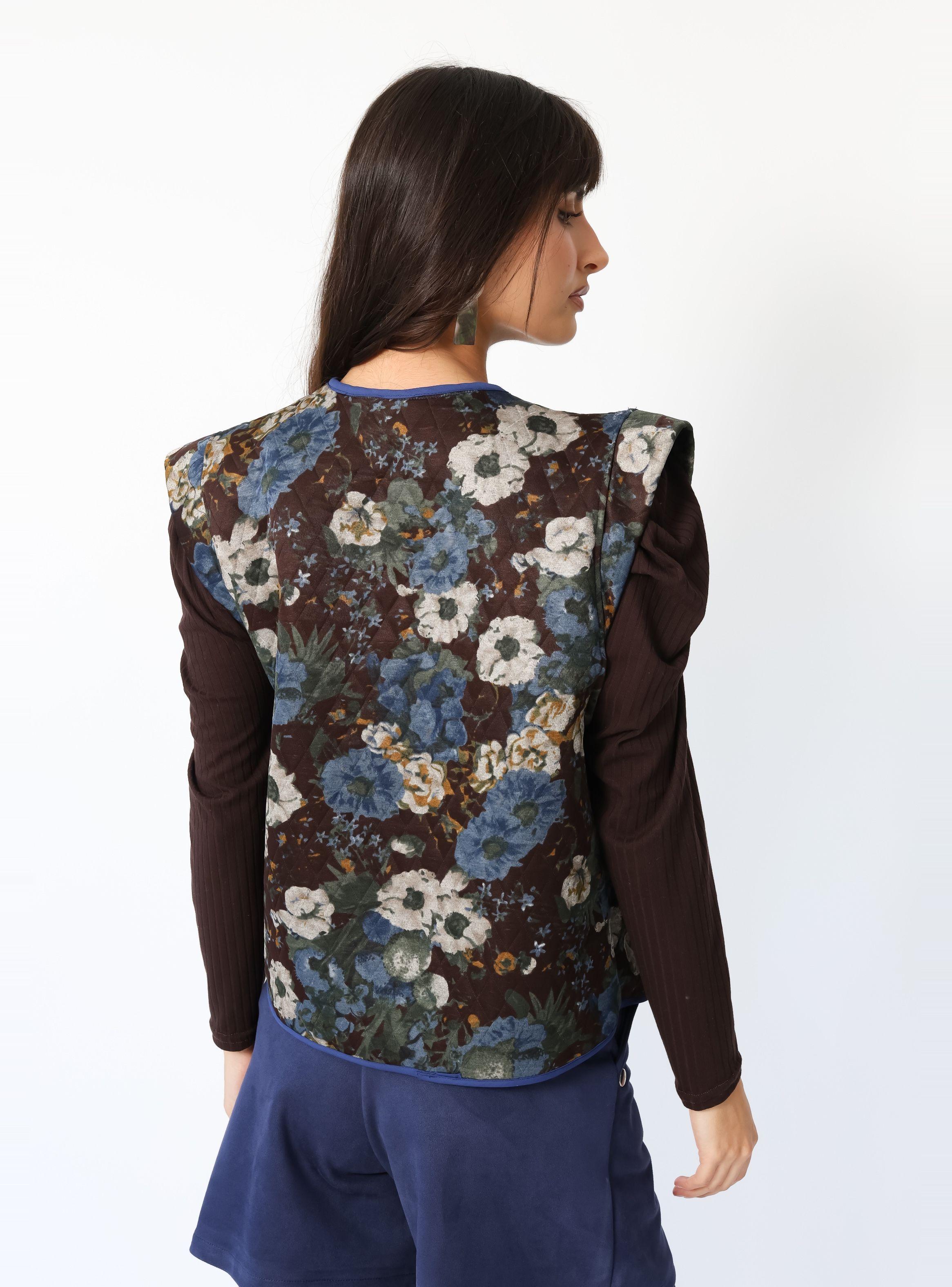 Chaquetilla Ana Café Moro Flores -5