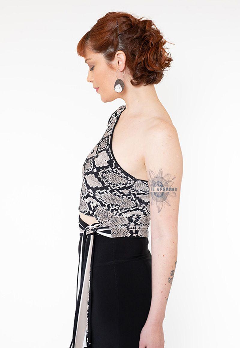 Top Ema Negro Print Natalia Seguel-3