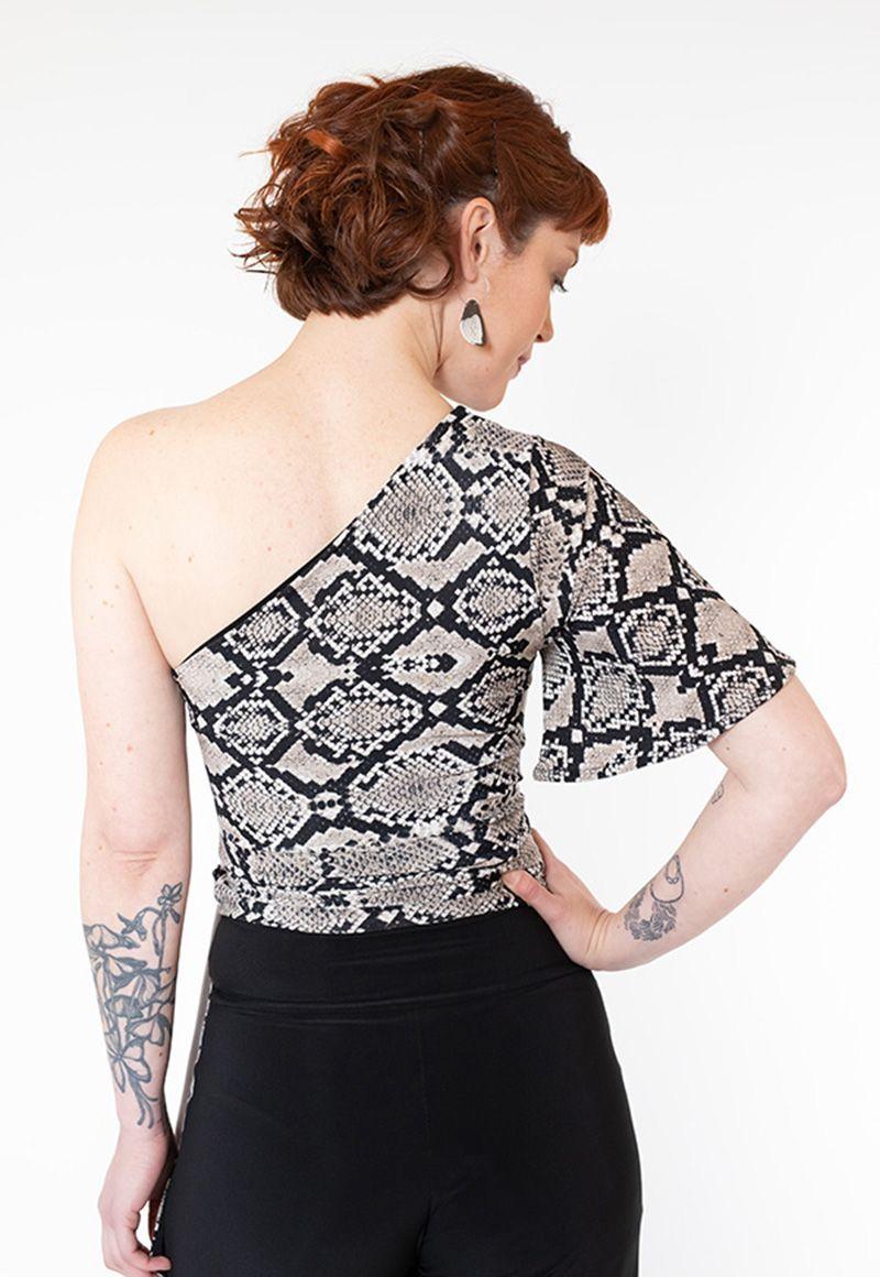 Top Ema Negro Print Natalia Seguel-5