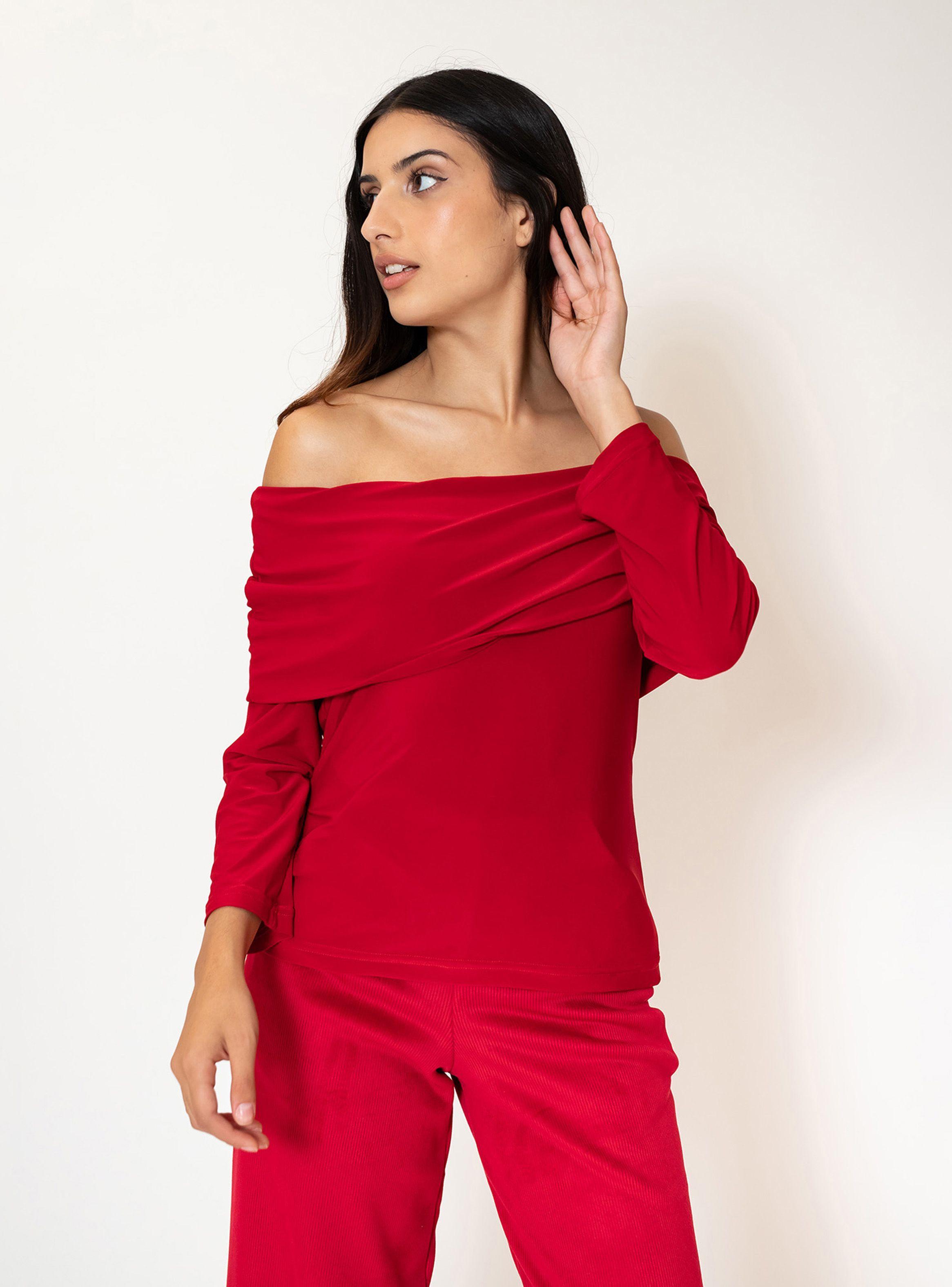 Polera Ester Rojo Natalia Seguel-5