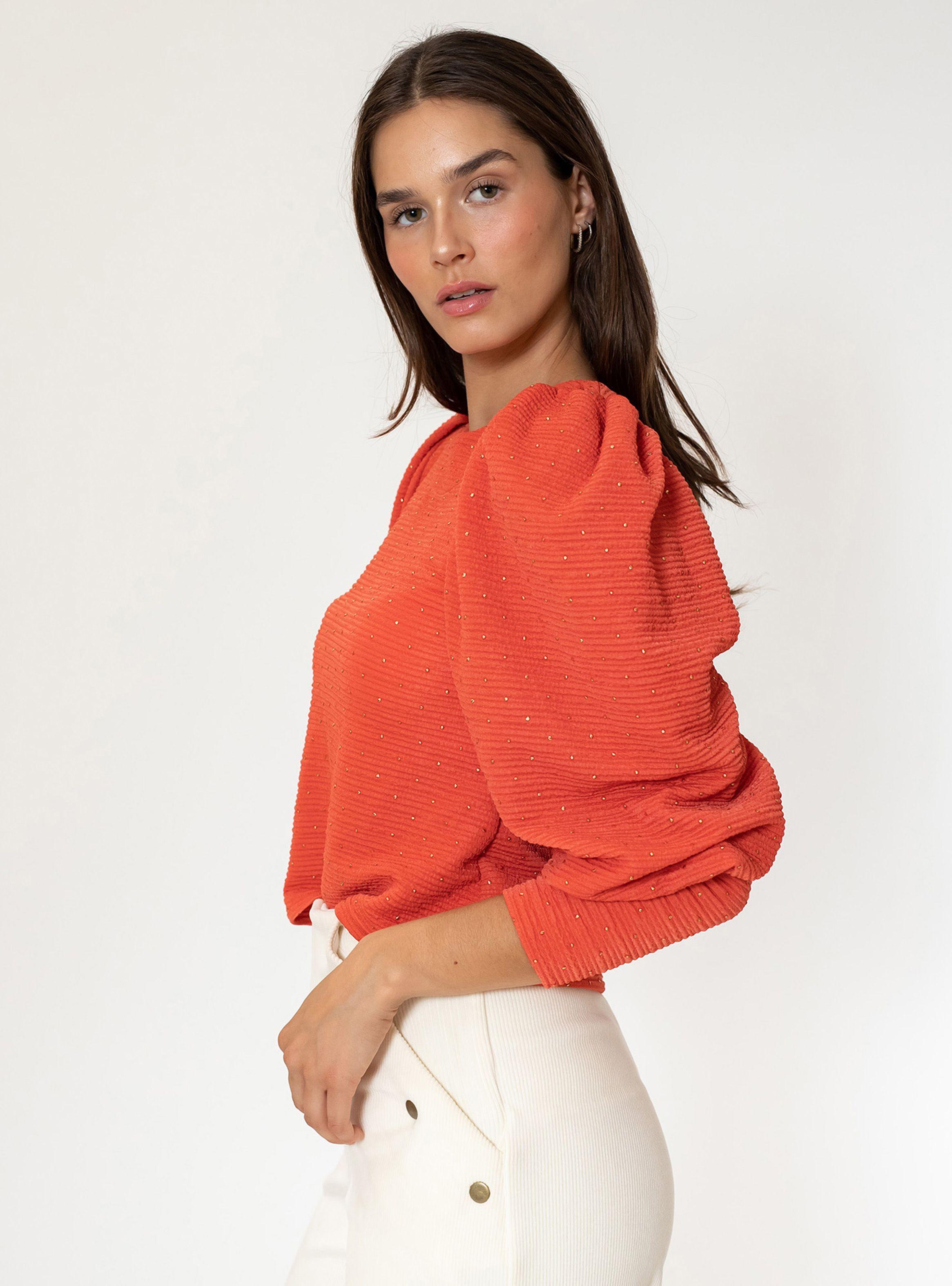 Polera Abril Coral Brillo Natalia Seguel-2