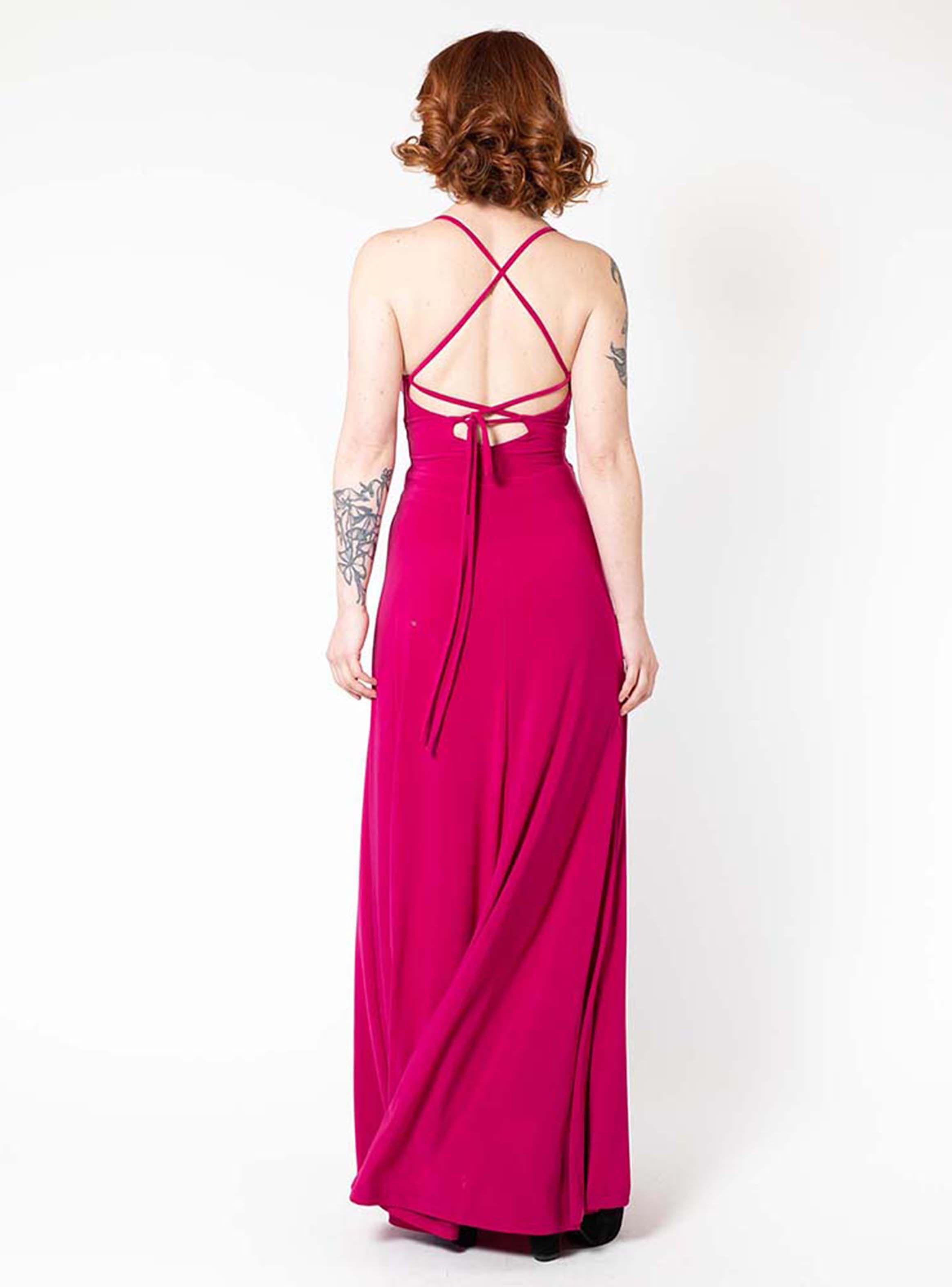 Vestido Zara Fucsia Natalia Seguel-7