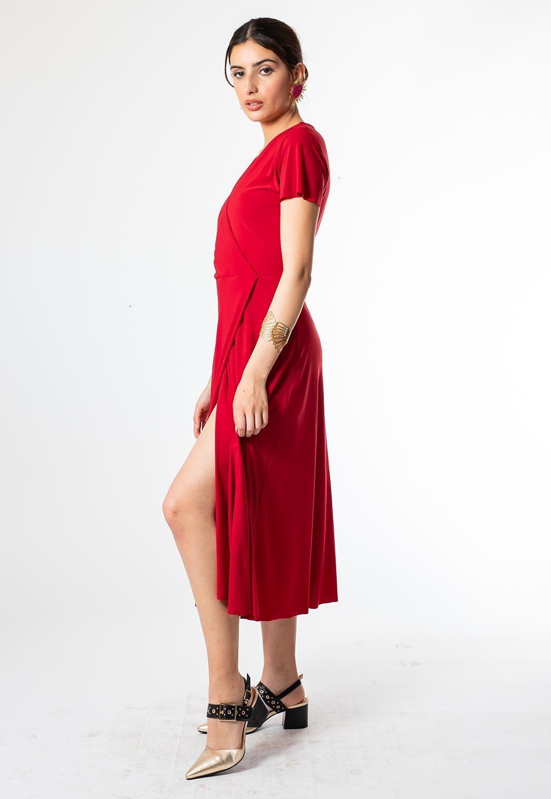 Vestido Coni Rojo Italiano-0