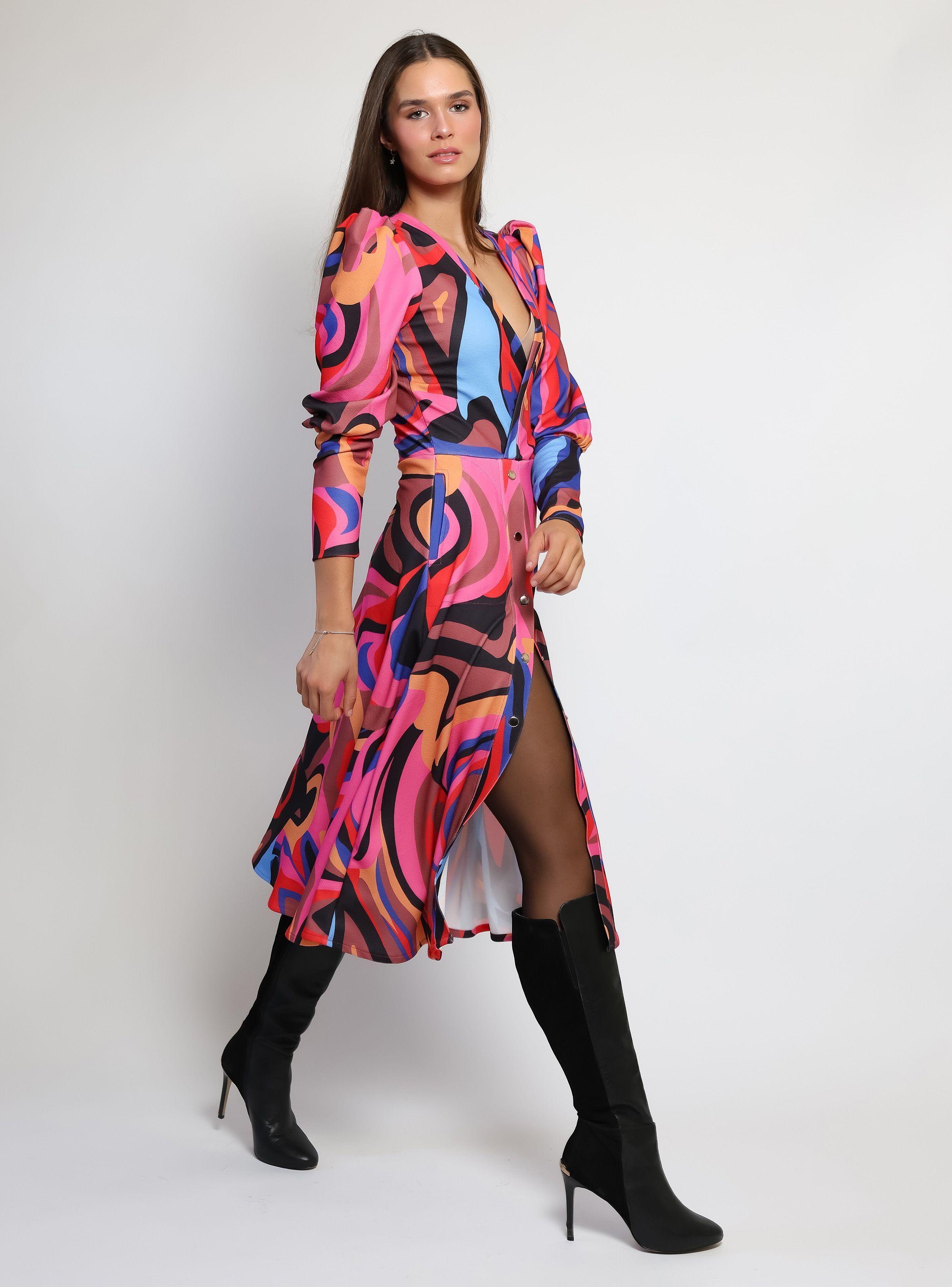 Vestido Mara Multicolor Natalia Seguel-4