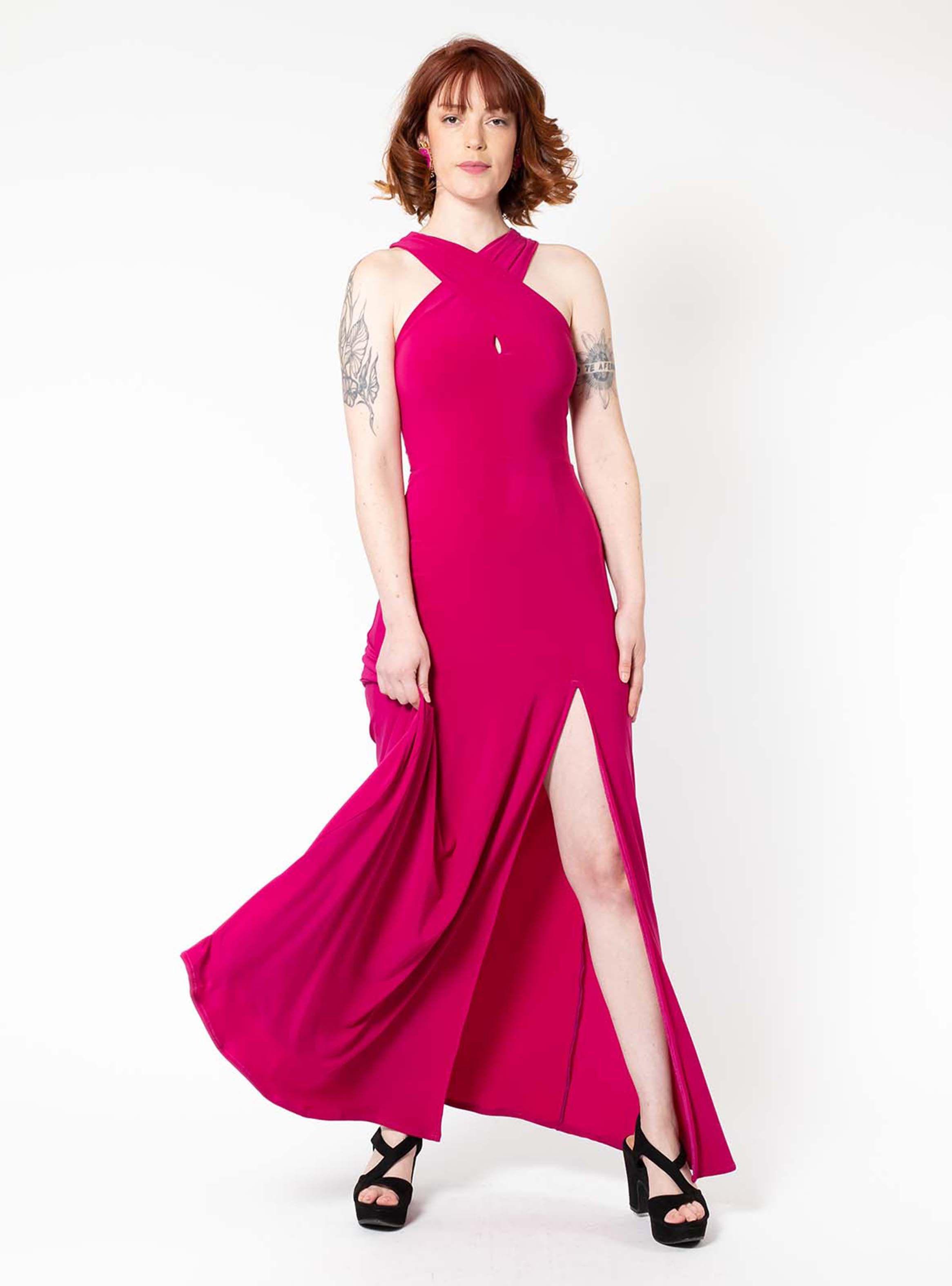 Vestido Giulia Fucsia Natalia Seguel-4