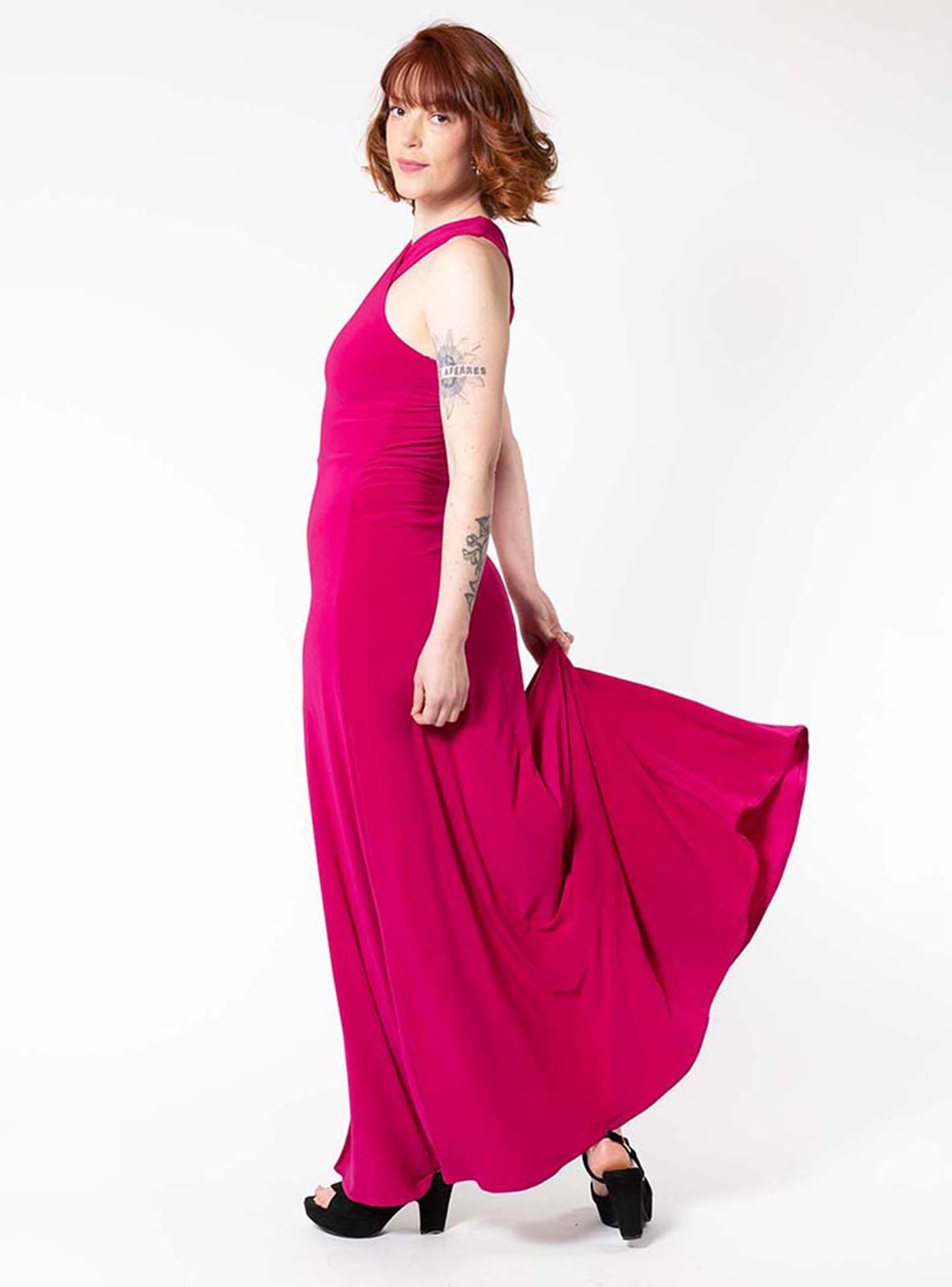 Vestido Giulia Fucsia Natalia Seguel-7