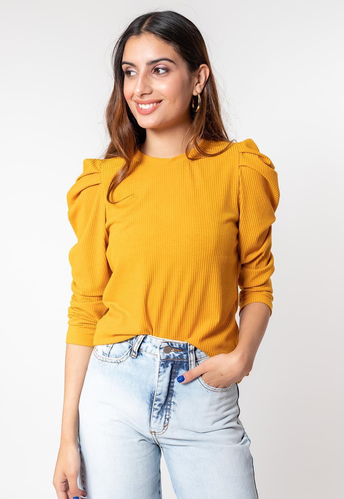 Polera Kat Mostaza Natalia Seguel-0
