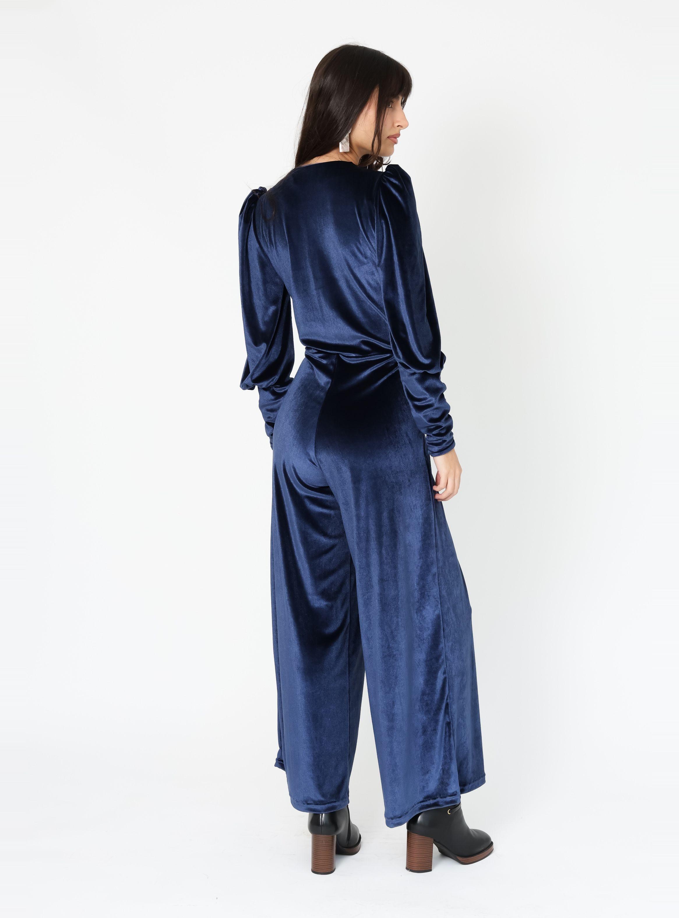 Enterito Mara Terciopelo Azul Francia - Diseño de Autor | Natalia Seguel-3