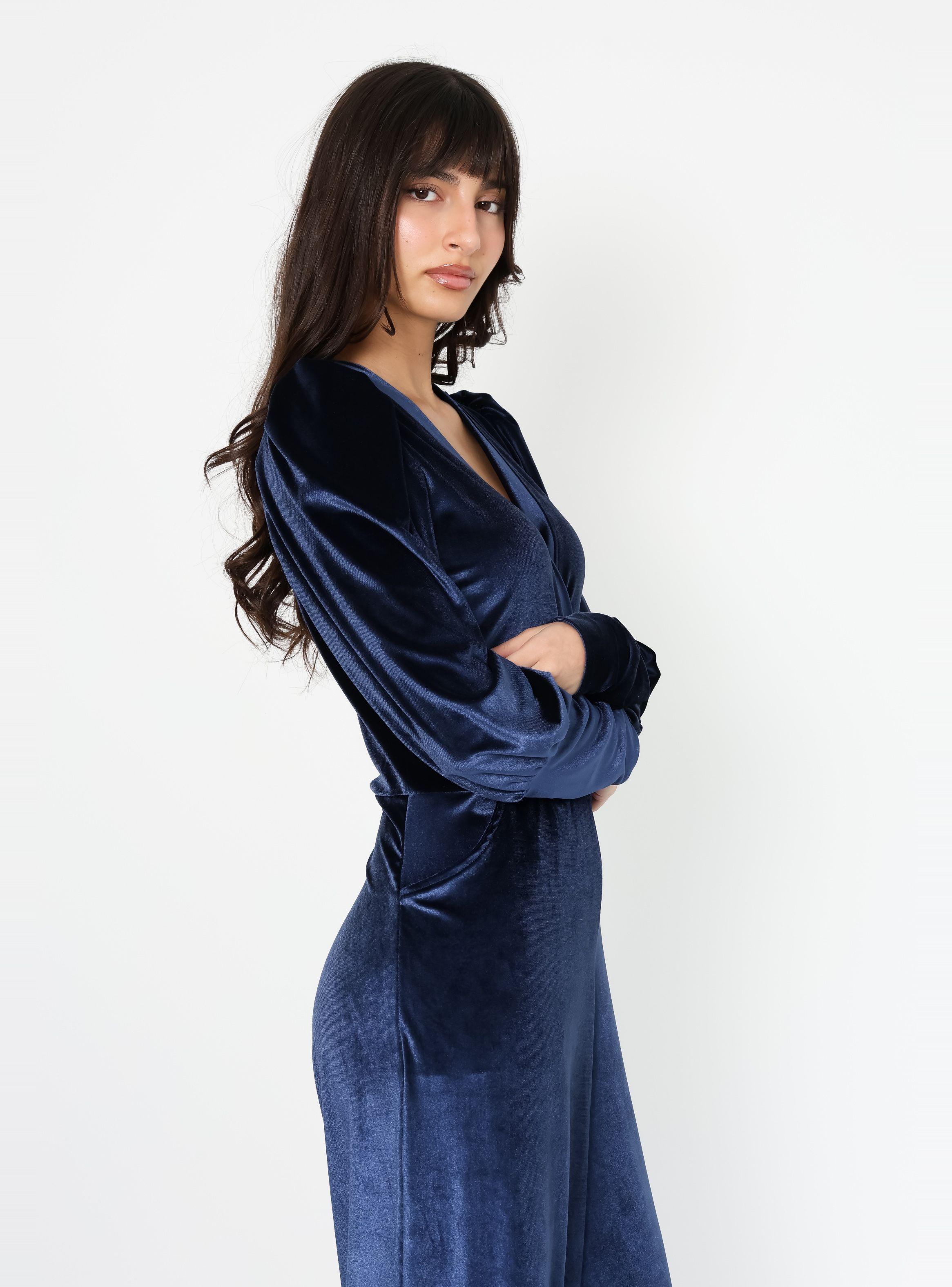 Enterito Mara Terciopelo Azul Francia - Diseño de Autor | Natalia Seguel-4