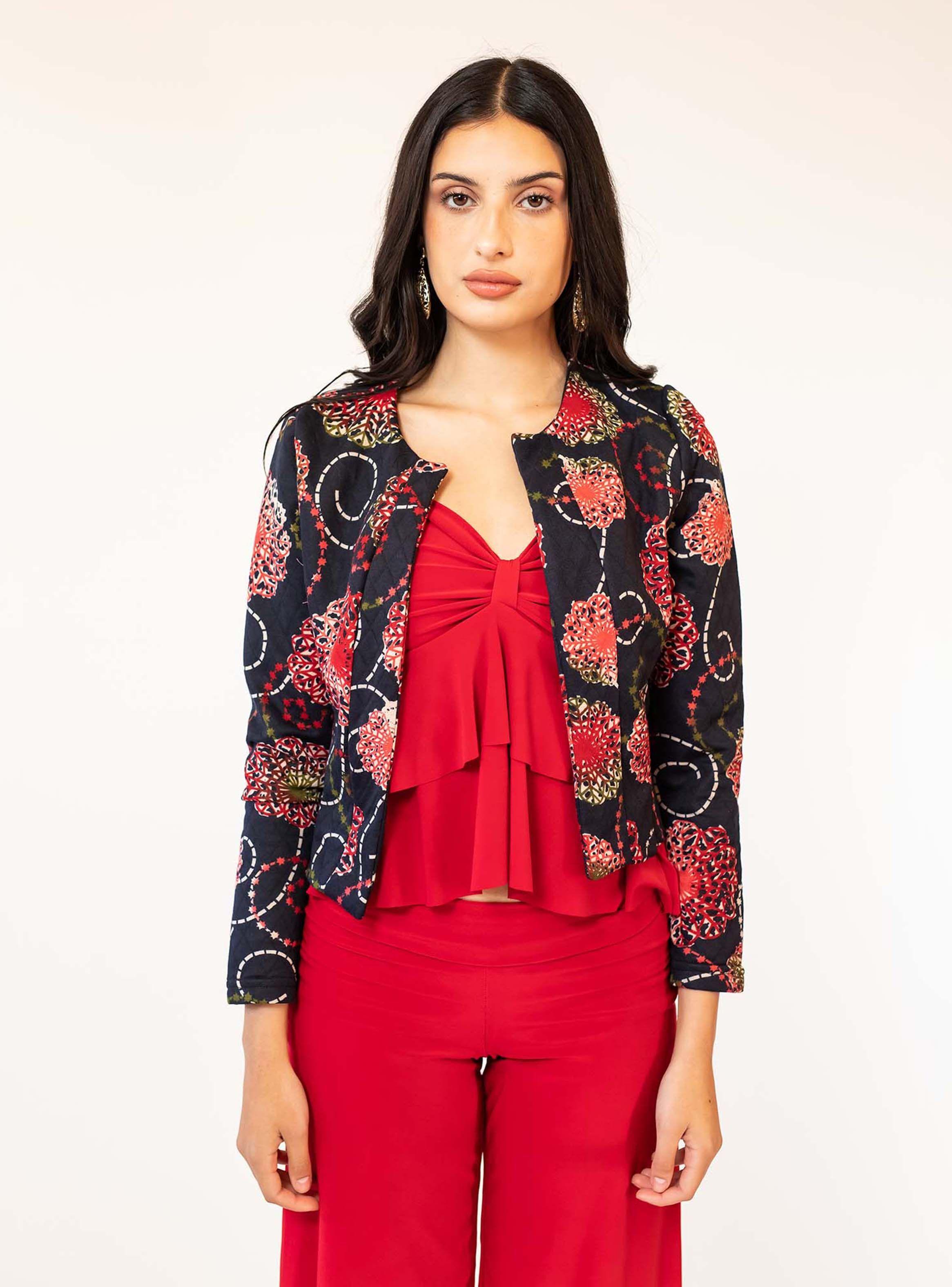 Chaqueta Grabriela Azul Pajaritos Natalia Seguel-2