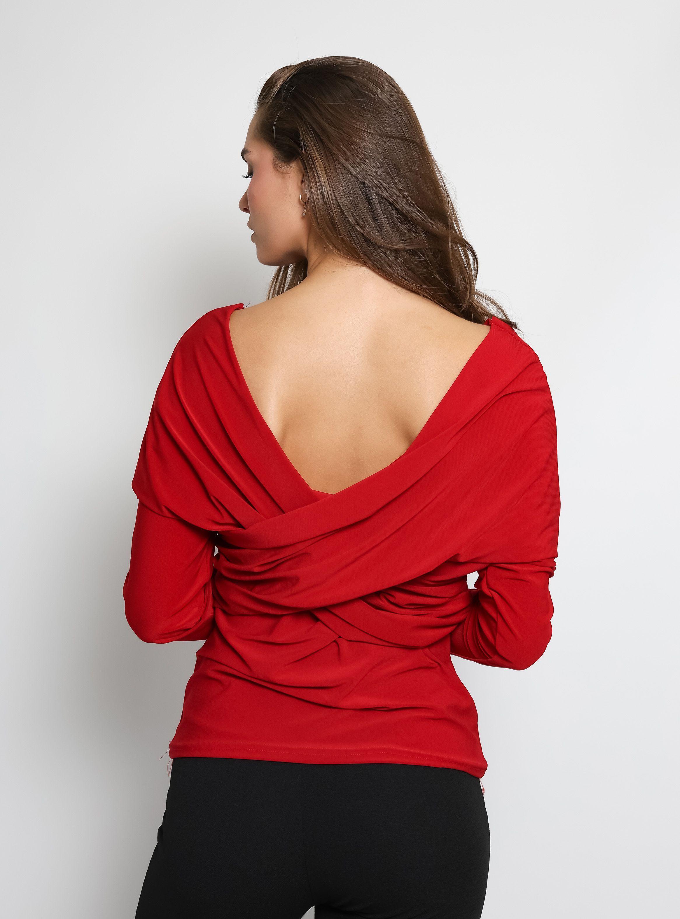 Polera Suri Rojo Natalia Seguel-2