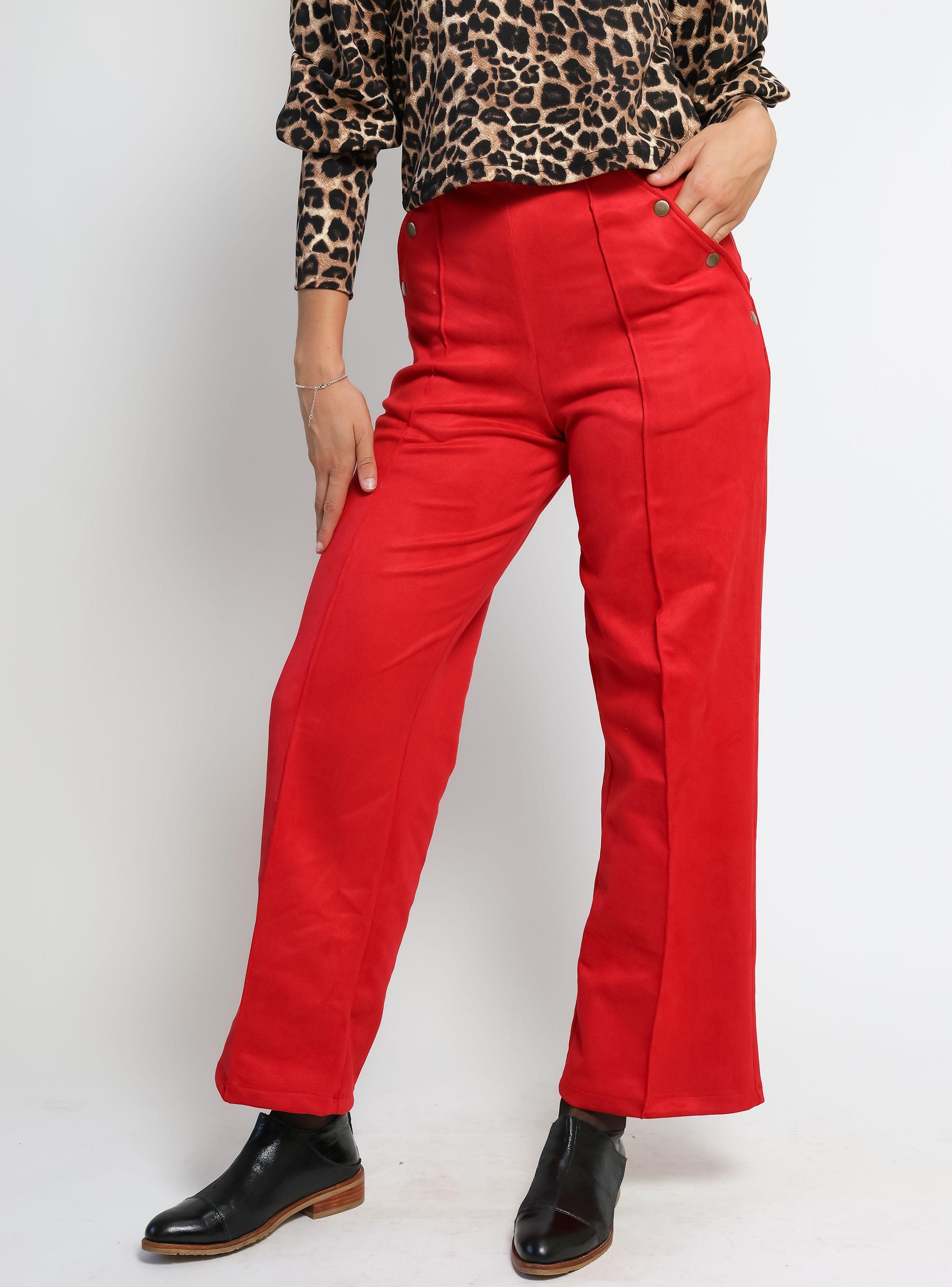 Pantalón Clare Rojo Natalia Seguel-0