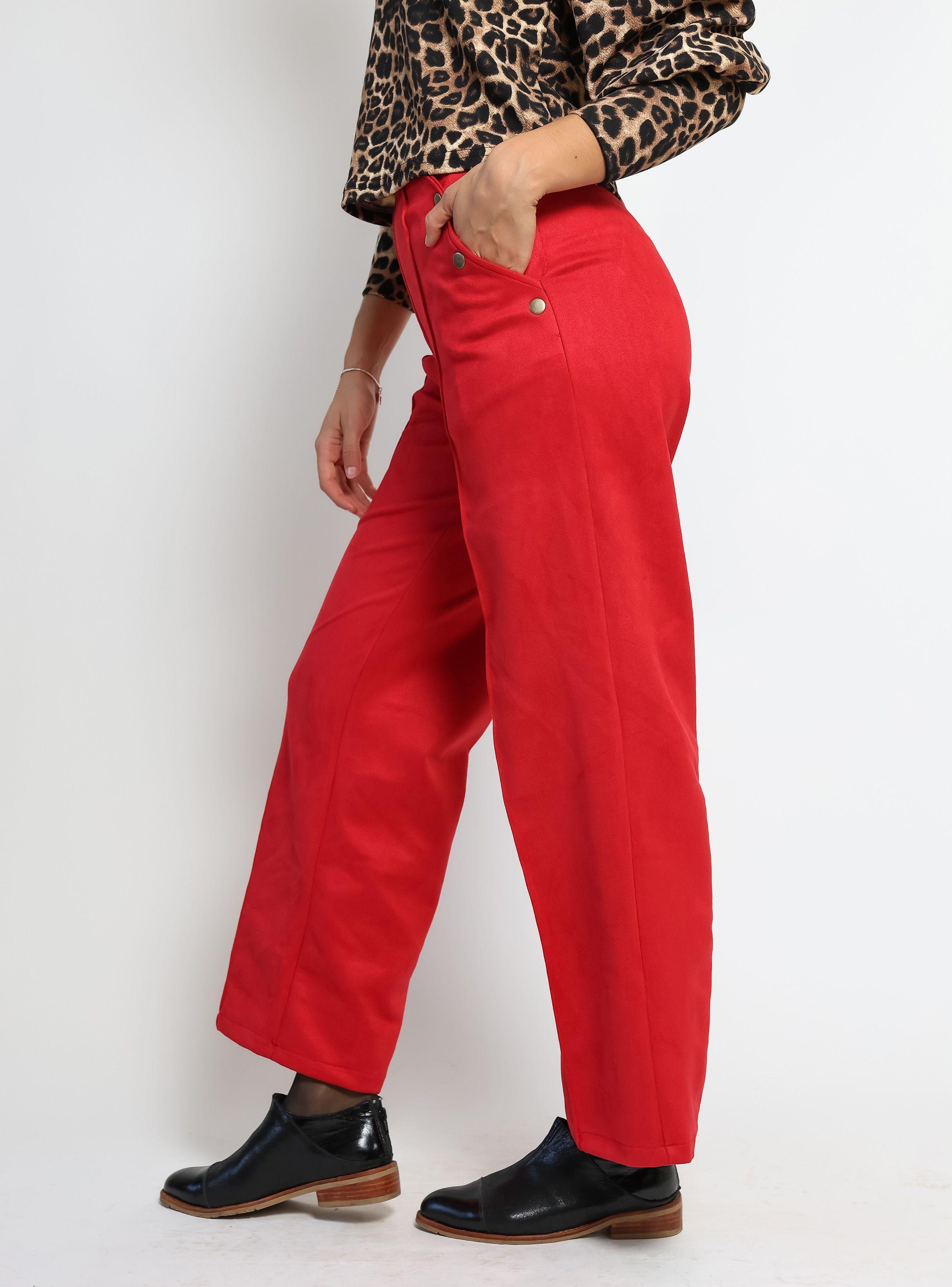 Pantalón Clare Rojo Natalia Seguel-3