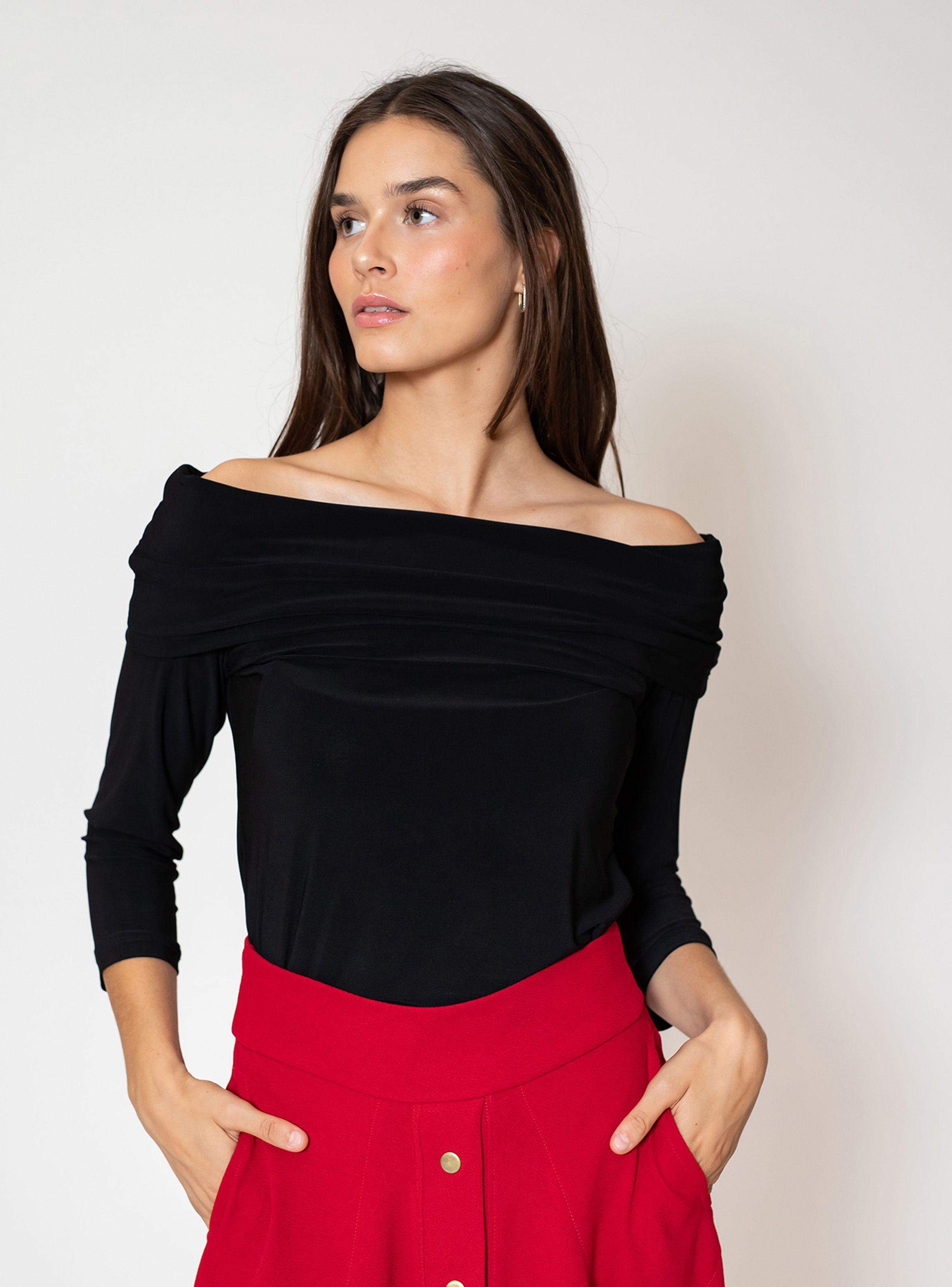 Polera Ester Negro Natalia Seguel-3