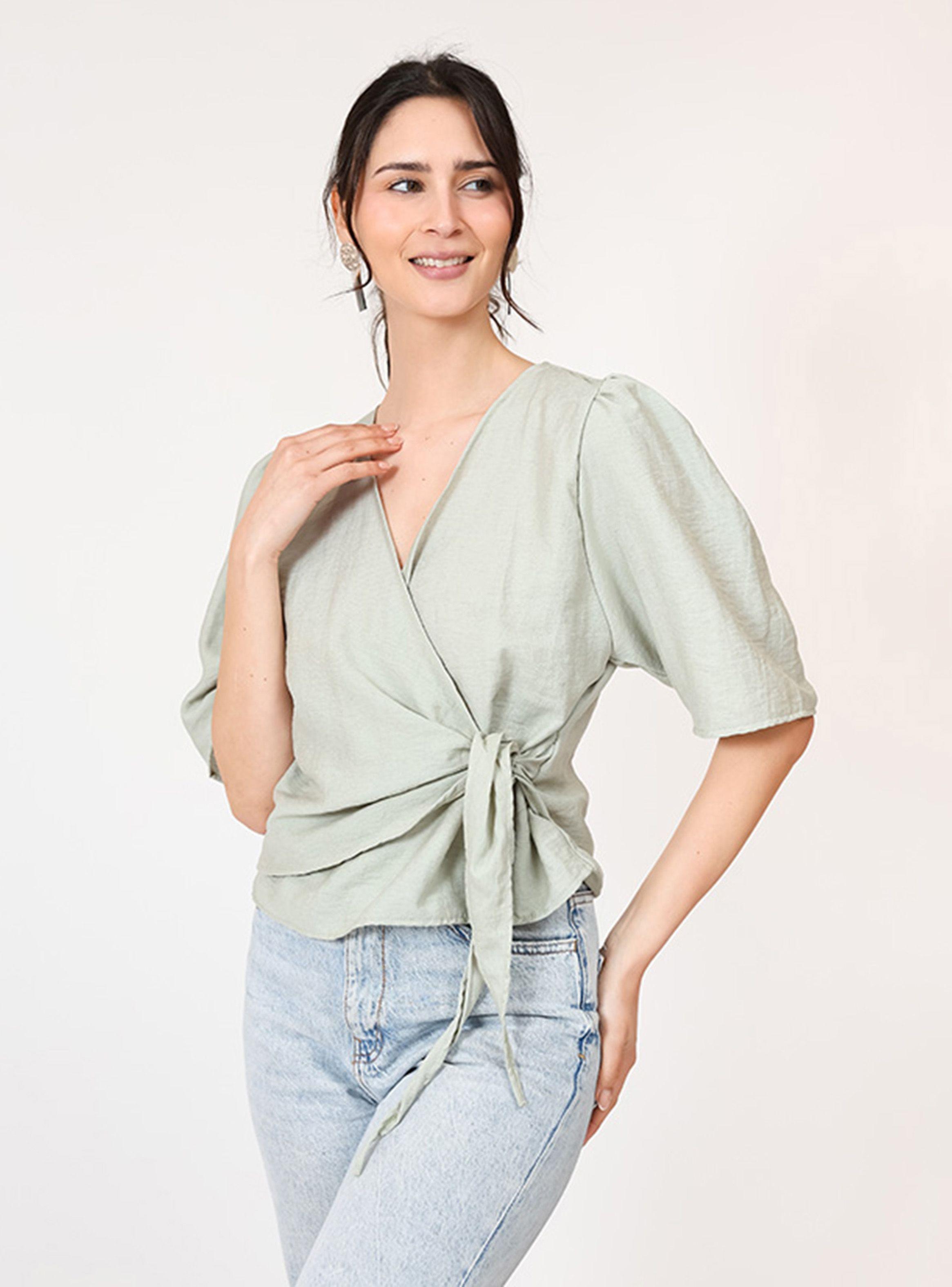 Blusa Jose Verde Nilo Lino Natalia Seguel-2