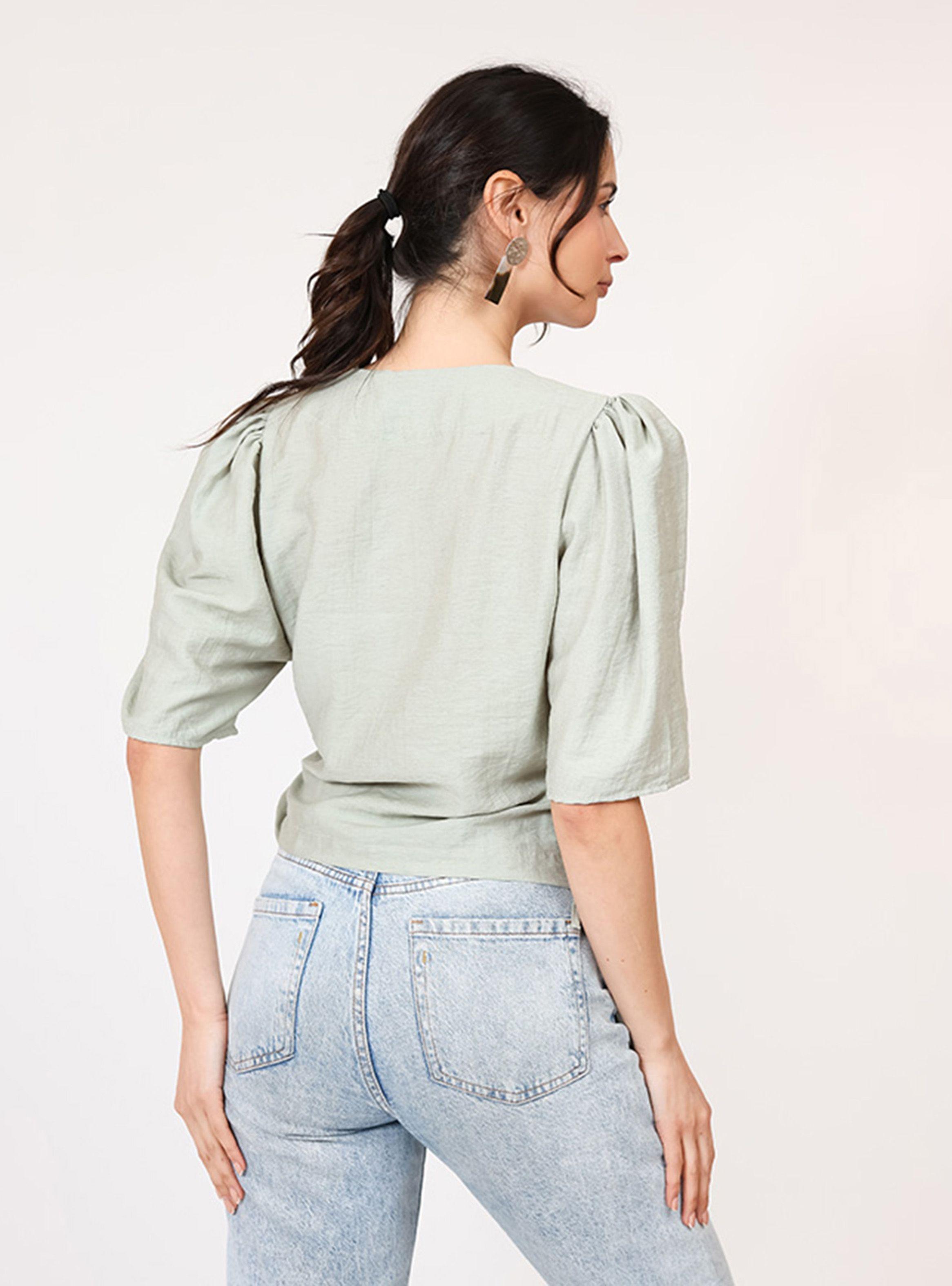 Blusa Jose Verde Nilo Lino Natalia Seguel-4