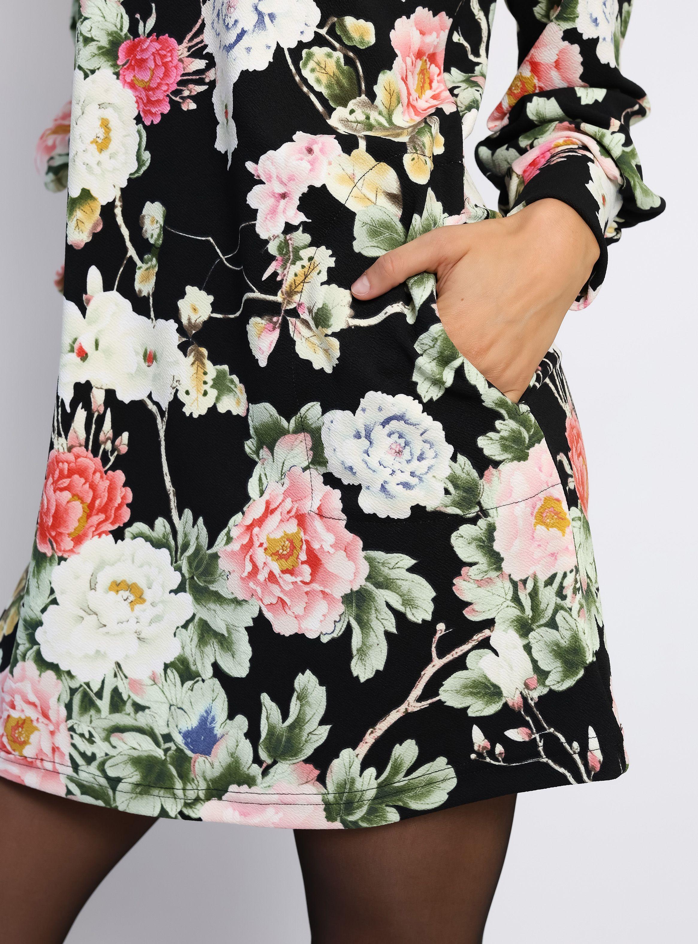 Vestido Isabela Negro Flores Natalia Seguel-6