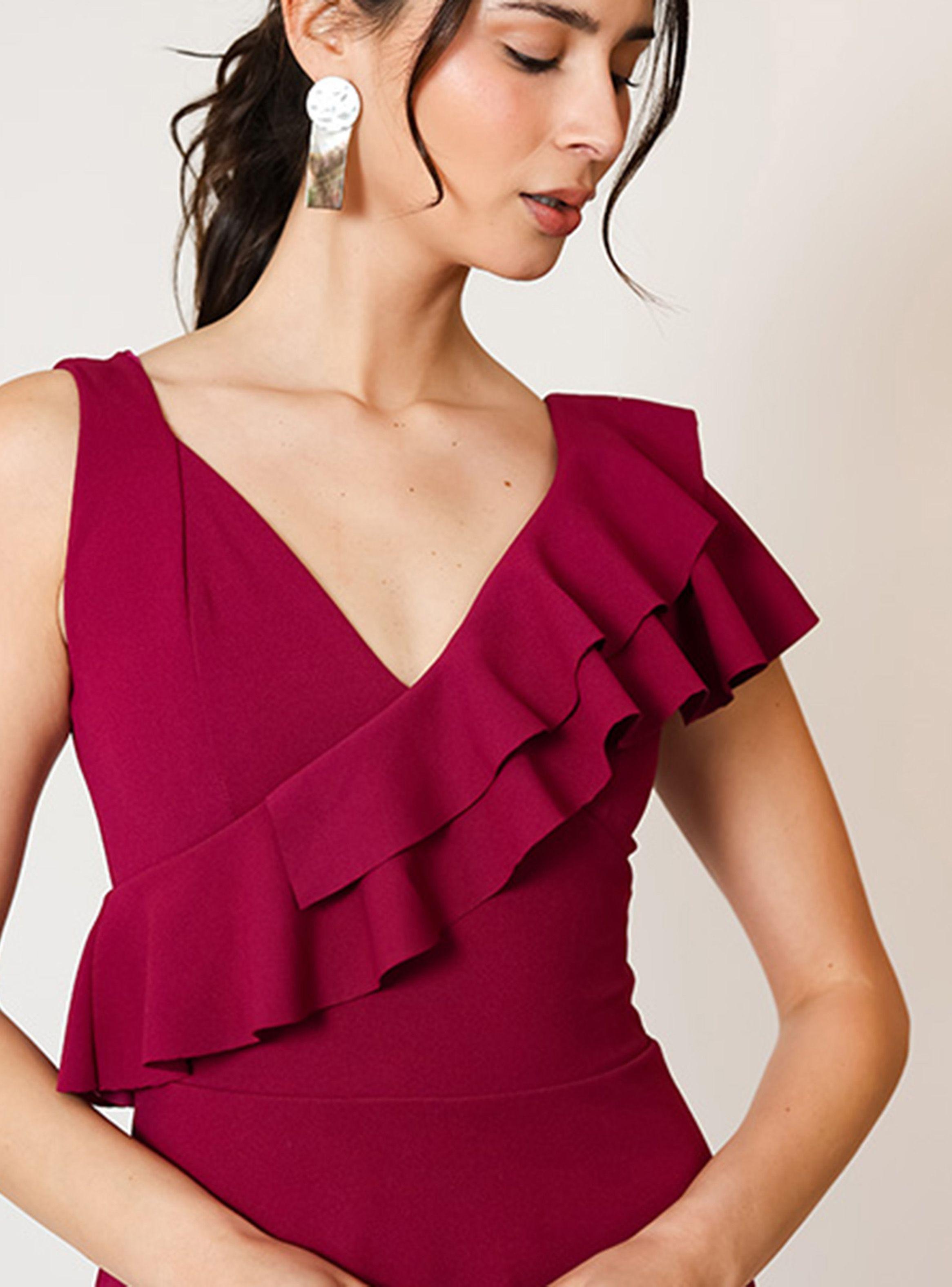 Vestido Julianna Magenta Vuelos Natalia Seguel-6