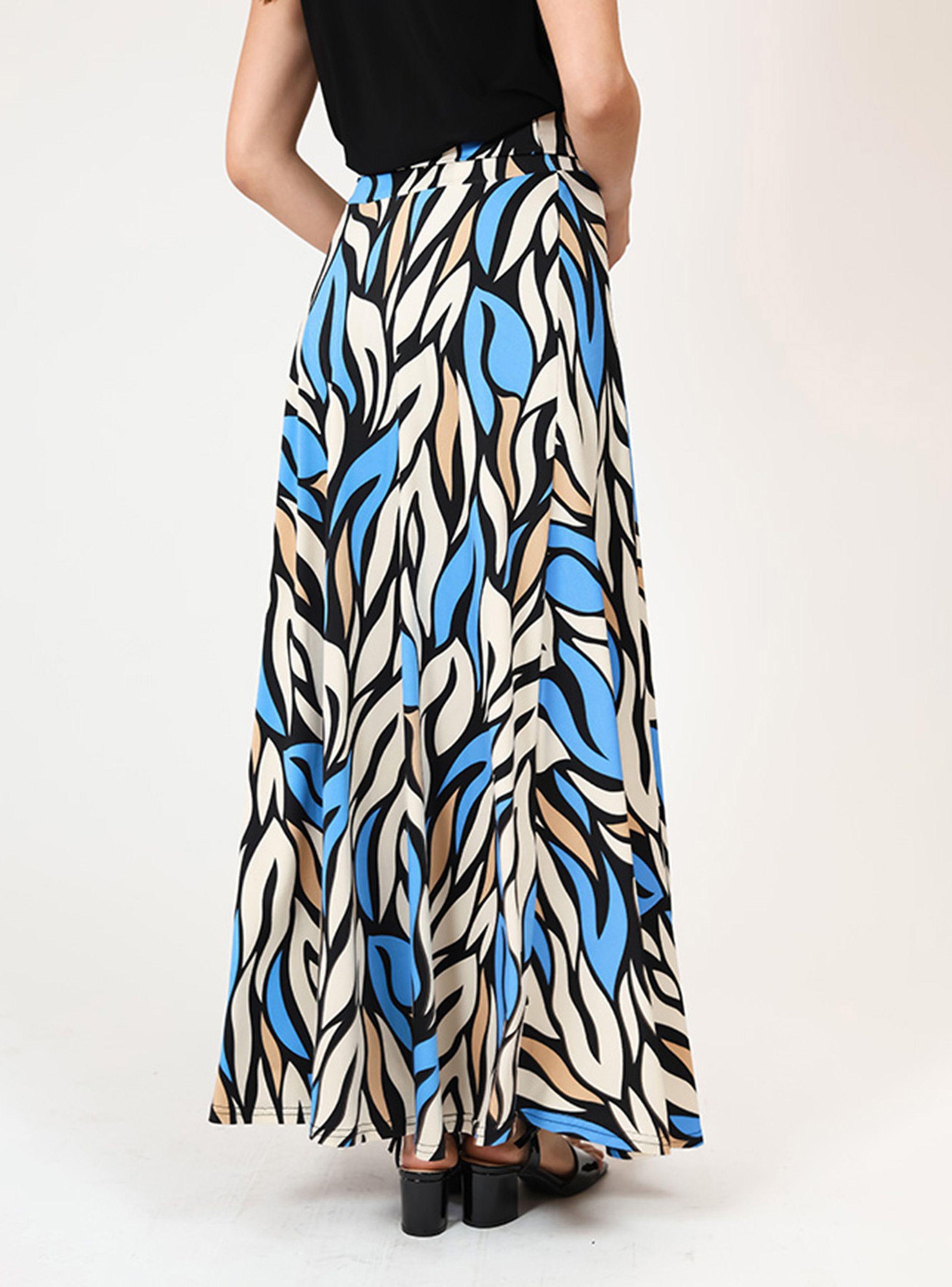 Falda Martina Celeste Beige Natalia Seguel-3