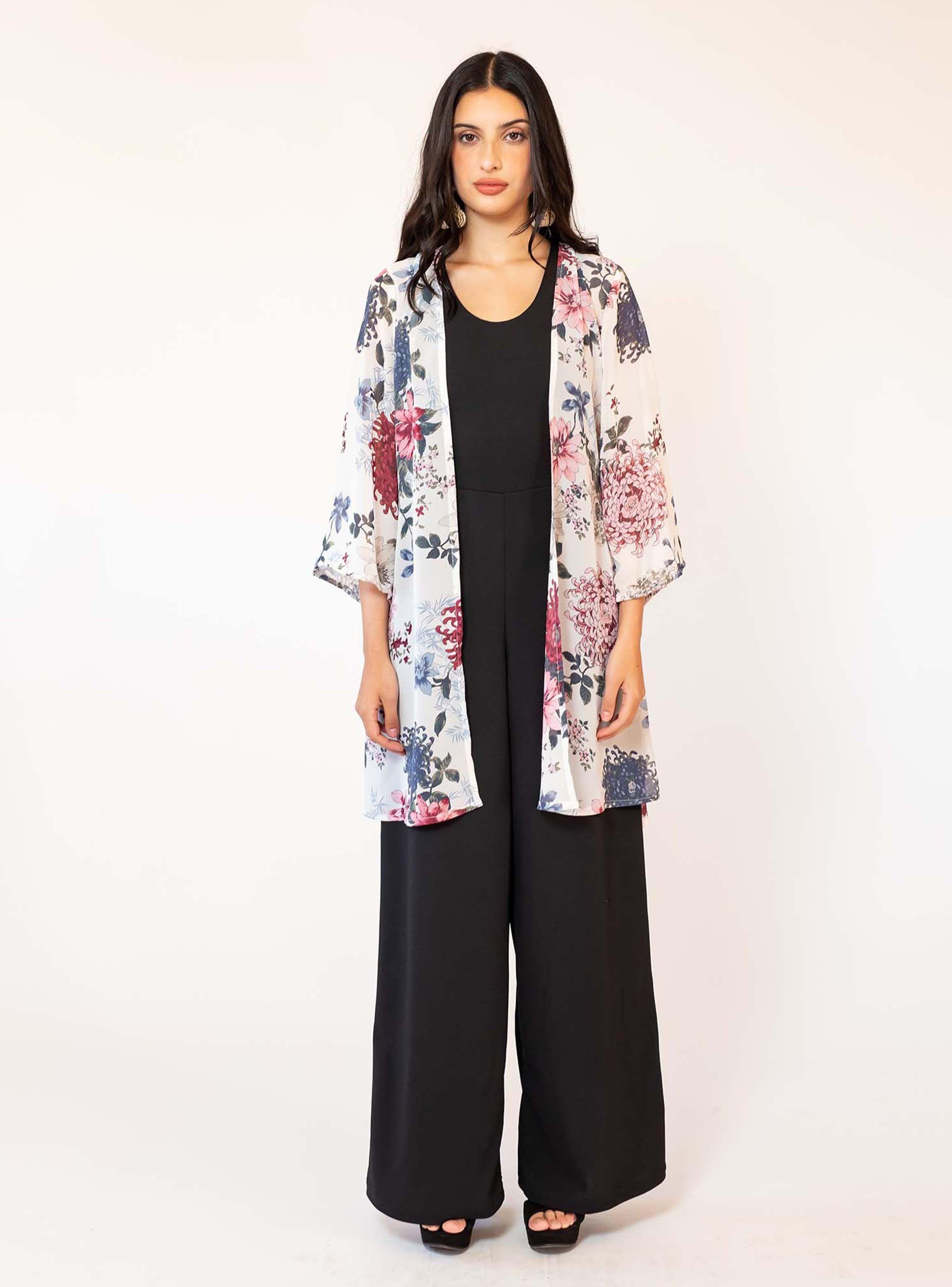 Kimono Blanco Flores Natalia Seguel-3
