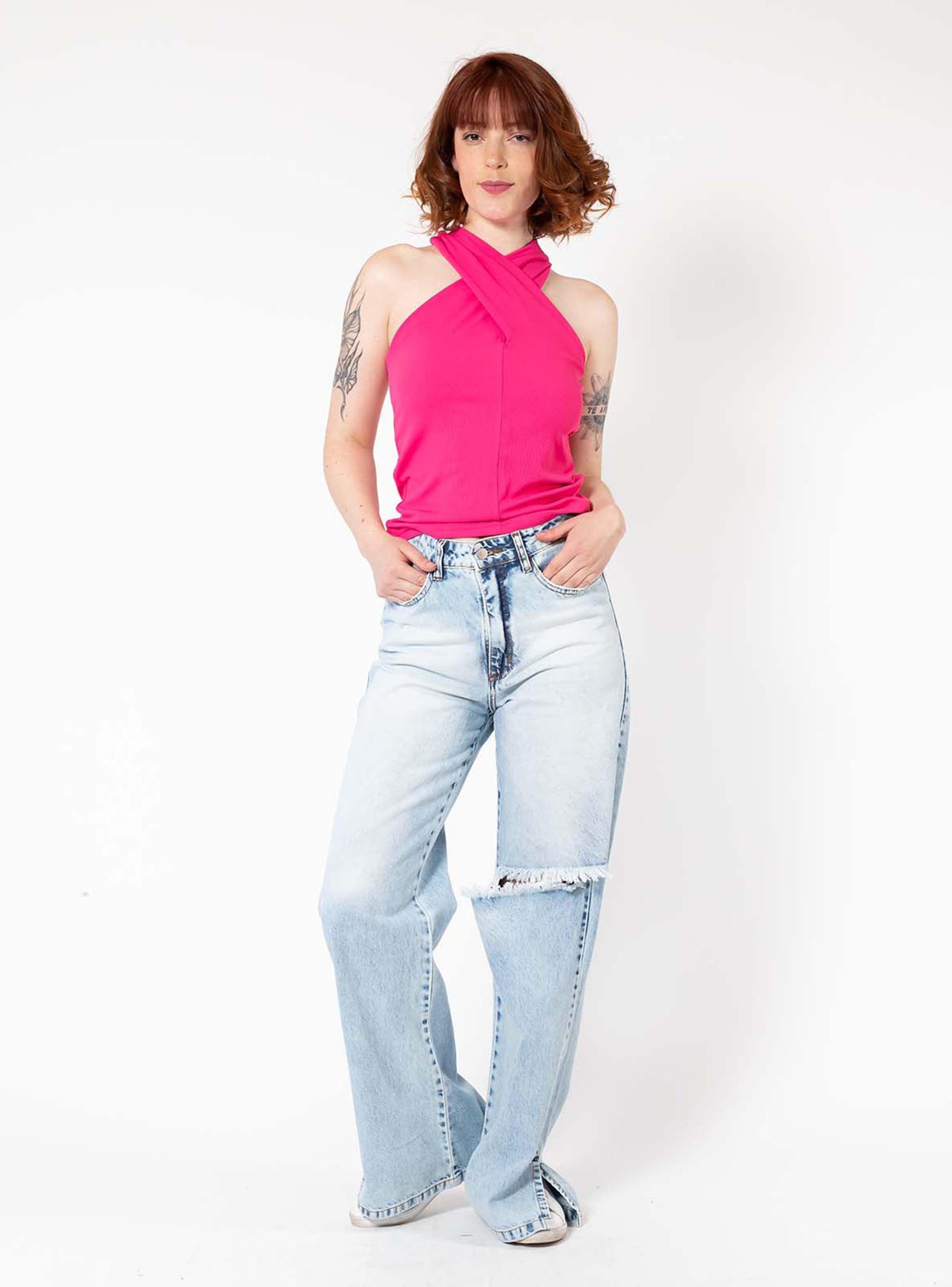 Polera Giulia Fucsia Natalia Seguel-2
