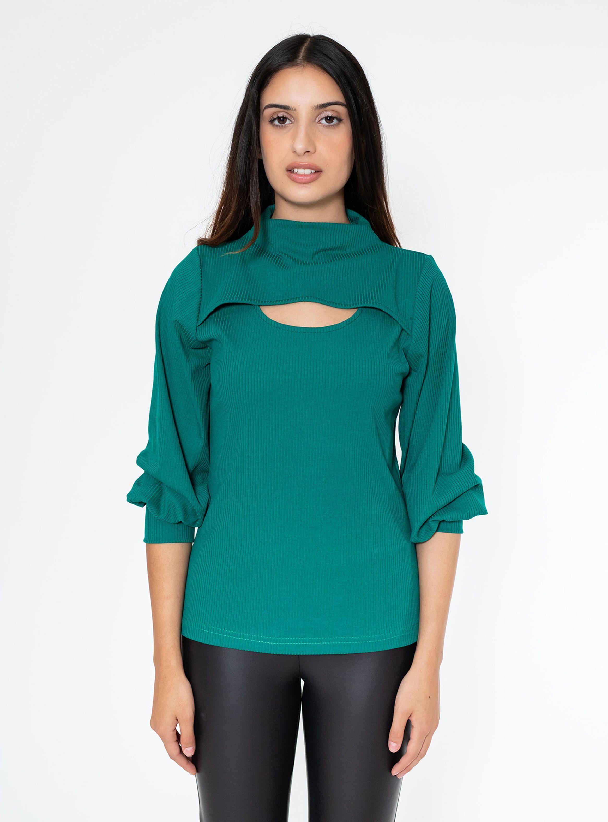 Polera Irene Verde Natalia Seguel-0