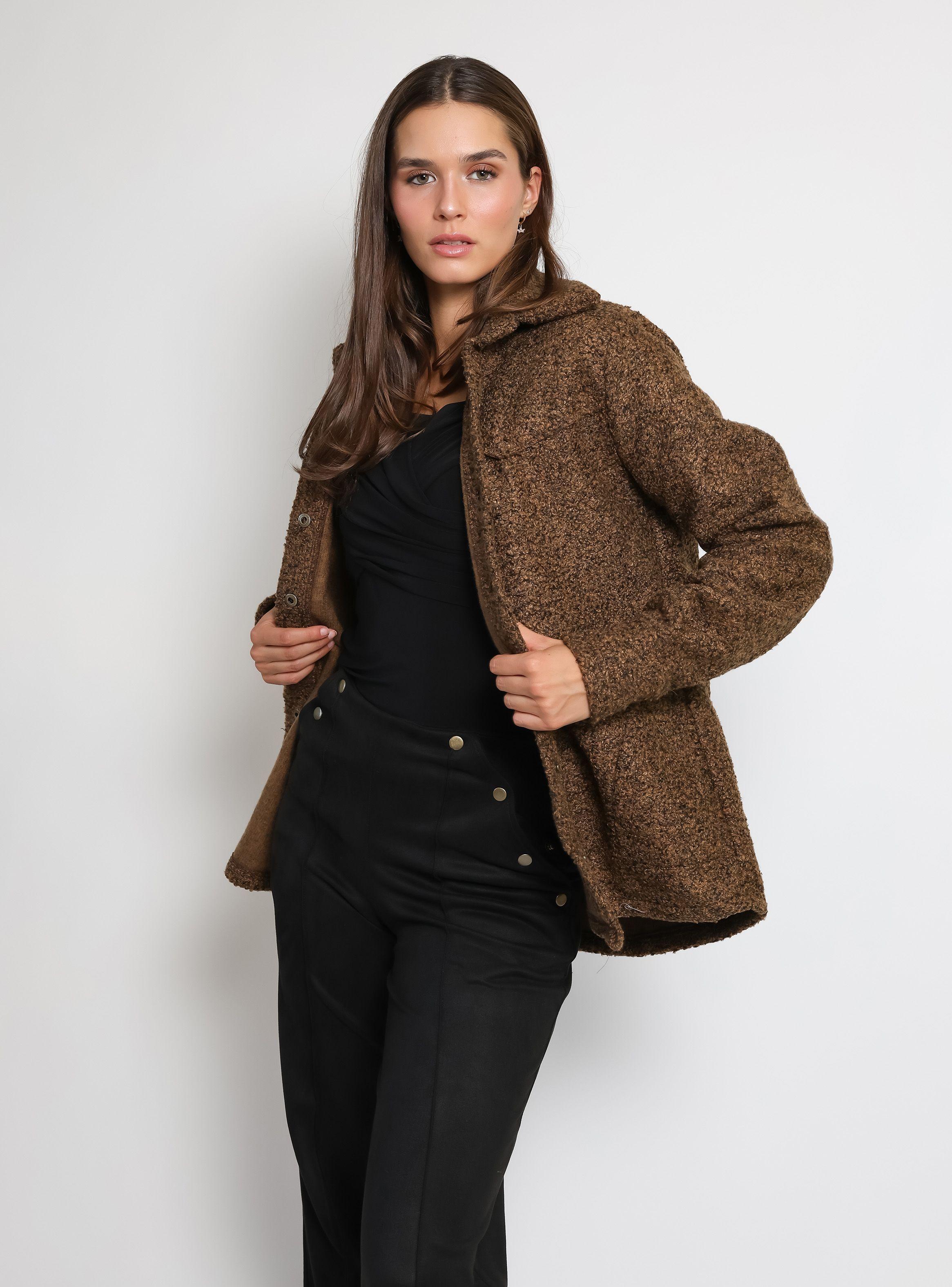 Chaqueta Alejandra Cafe Natalia Seguel-3