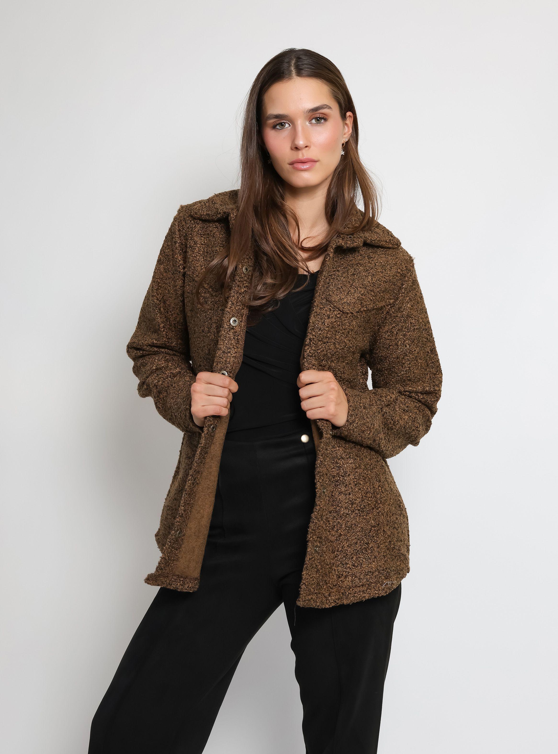 Chaqueta Alejandra Cafe Natalia Seguel-4