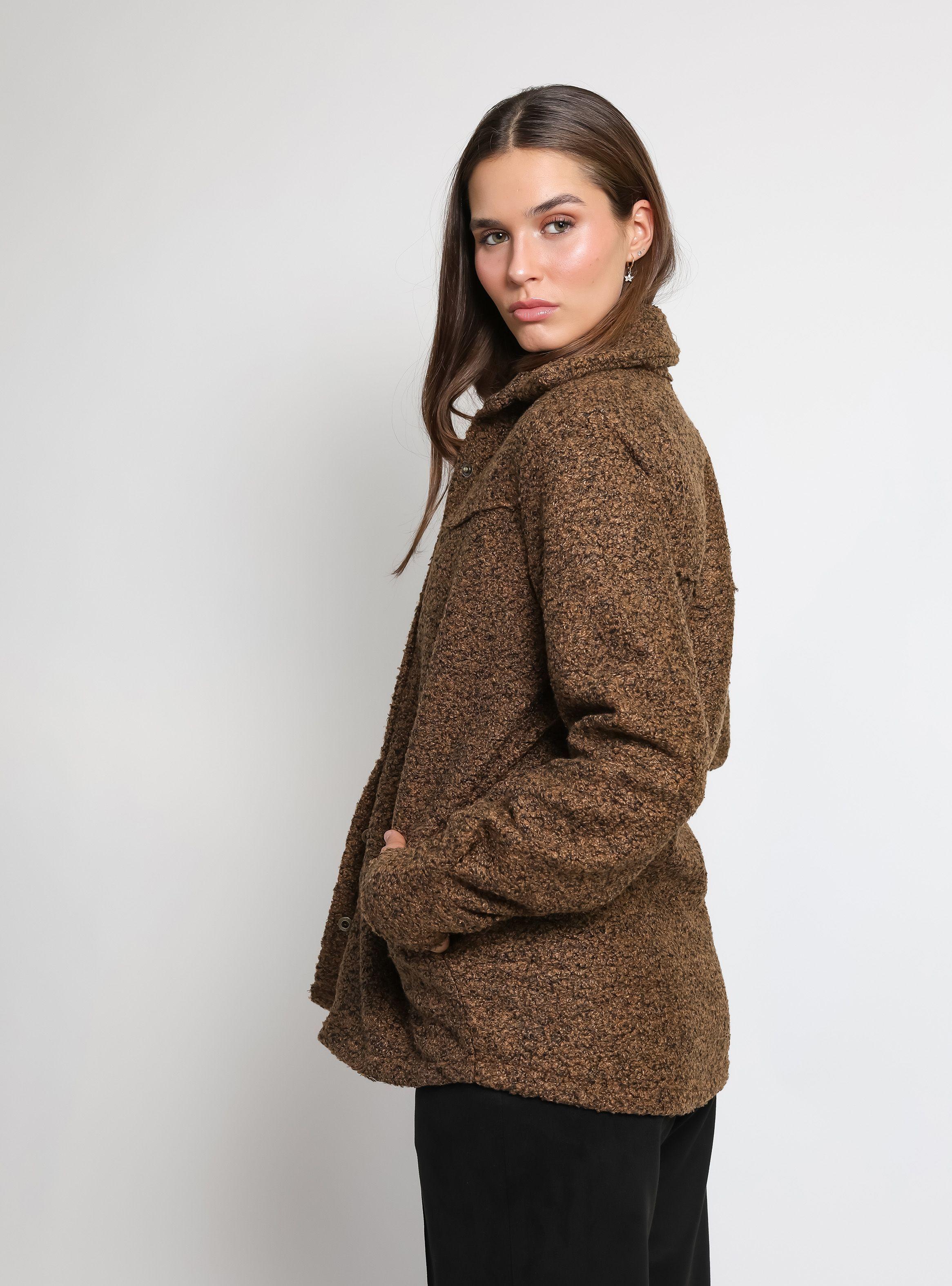 Chaqueta Alejandra Cafe Natalia Seguel-5