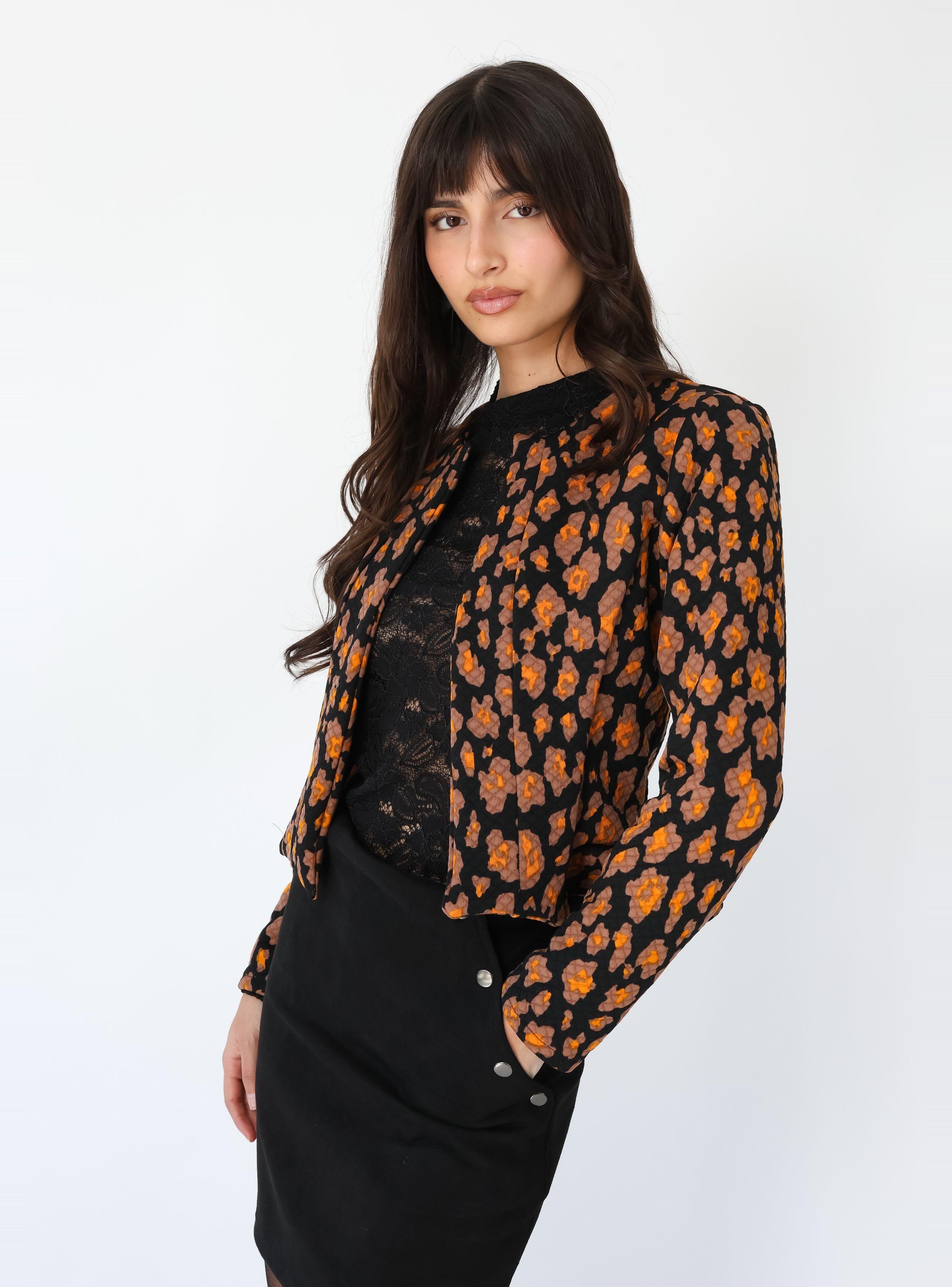 Chaquetilla Ana Café Moro Florecitas - Diseño de Autor | Natalia Seguel-4