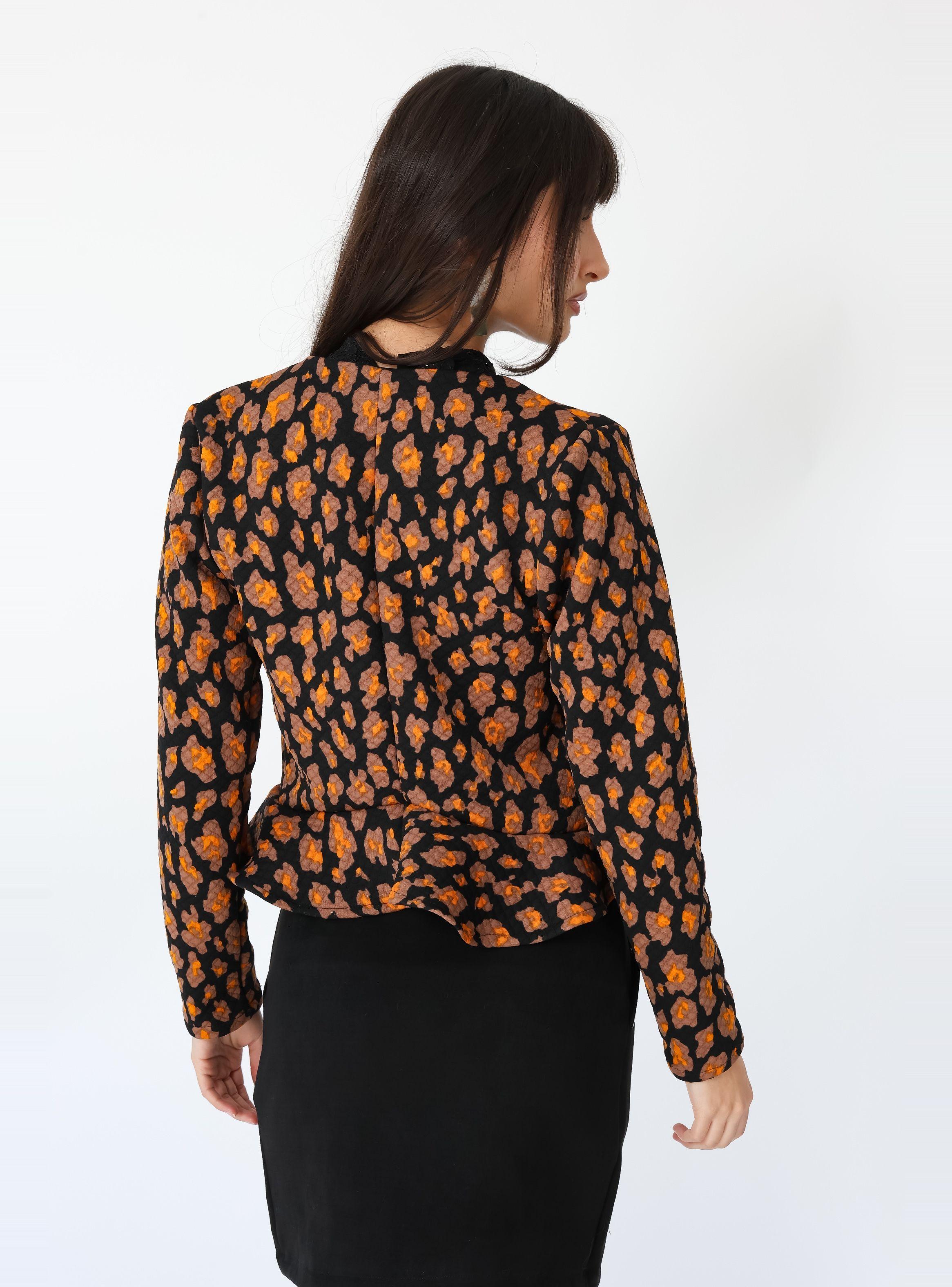 Chaquetilla Ana Café Moro Florecitas - Diseño de Autor | Natalia Seguel-6
