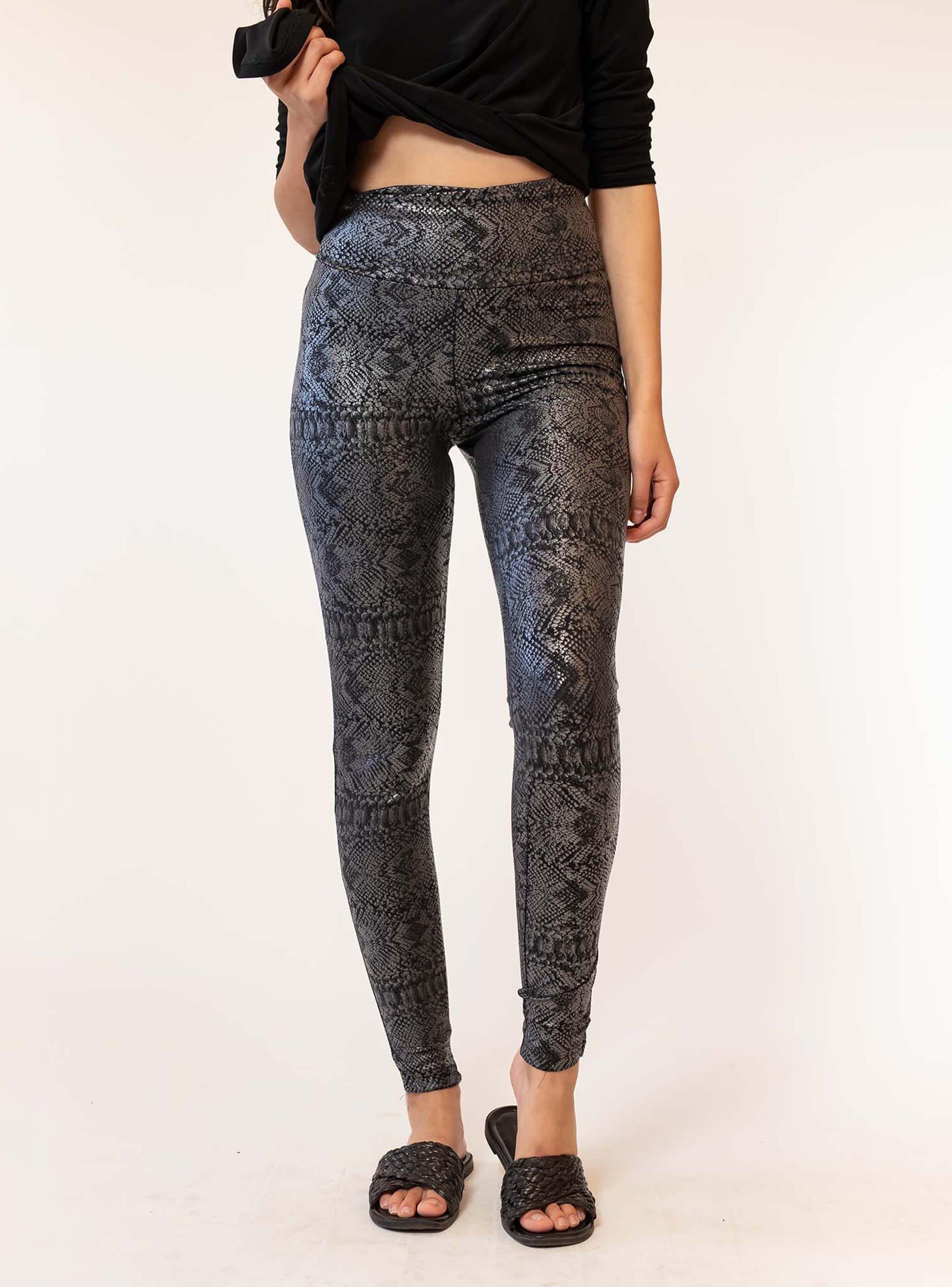 Calza Animal Print Grafito Natalia Seguel-3