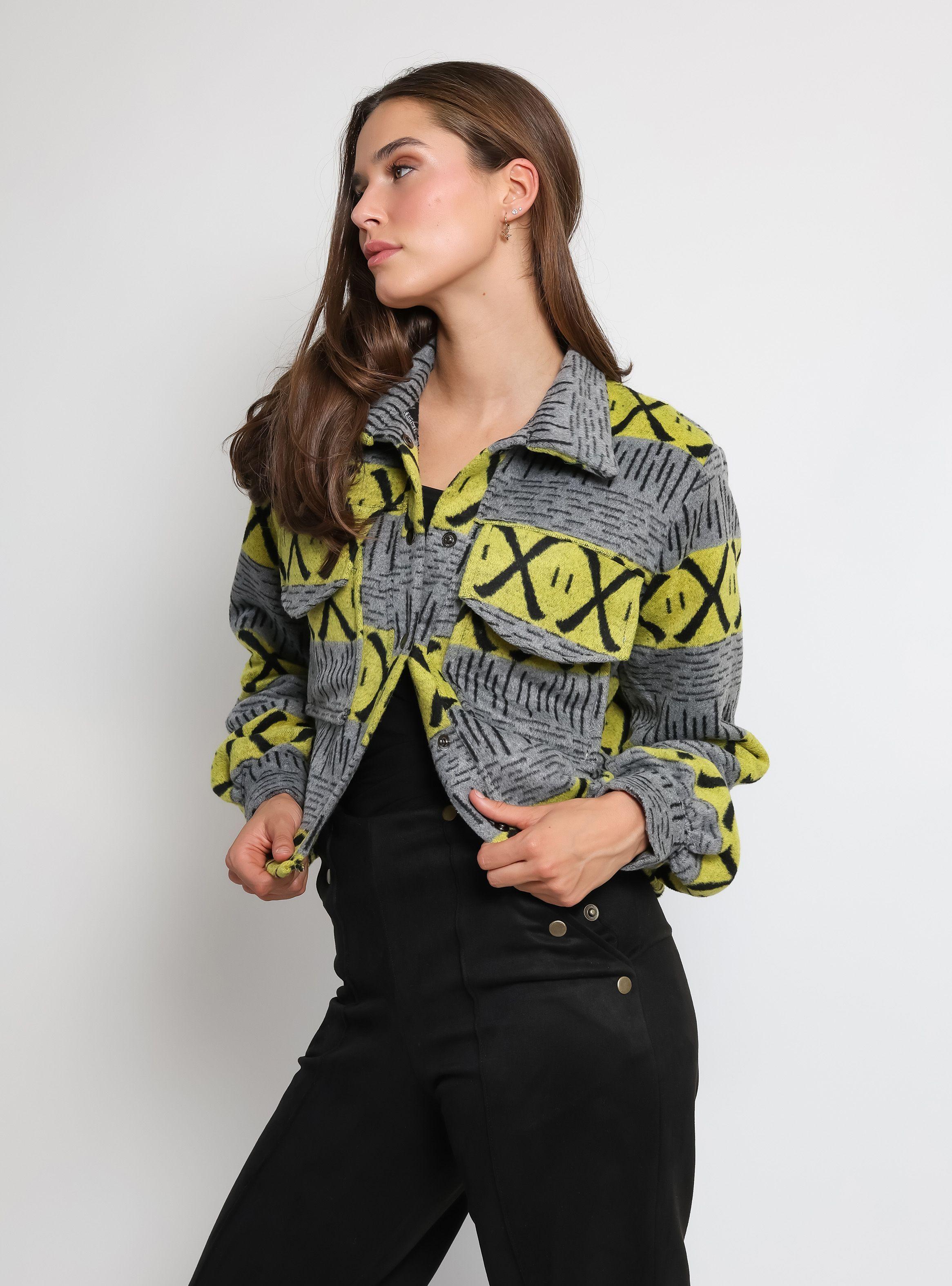 Chaqueta Antonia Gris Amarillo Natalia Seguel-2