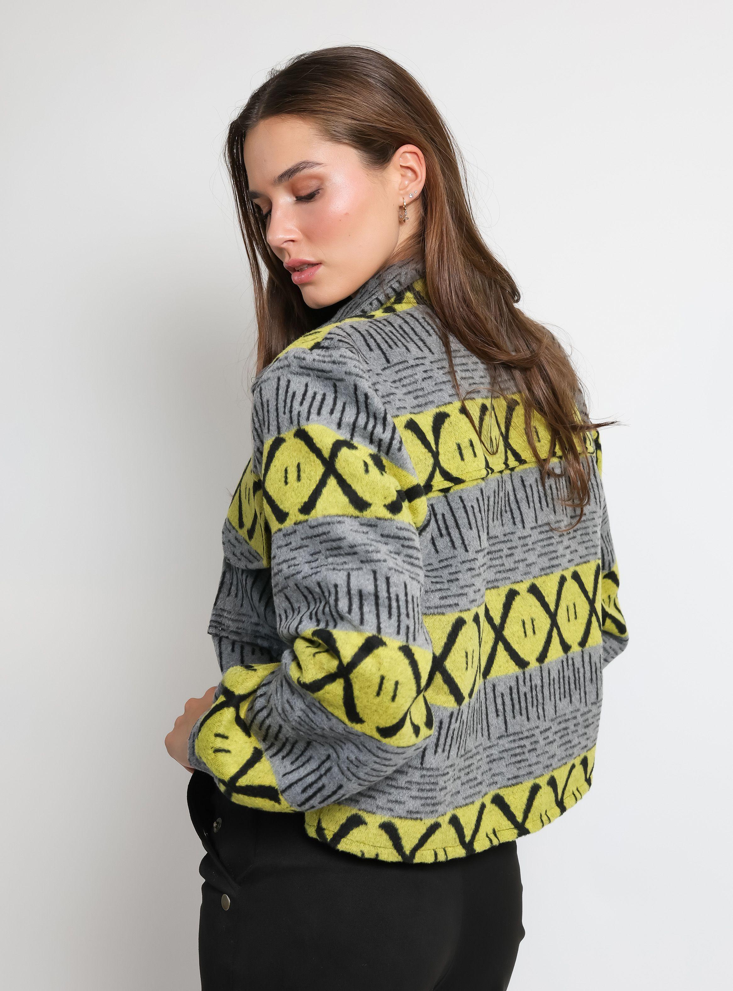 Chaqueta Antonia Gris Amarillo Natalia Seguel-4