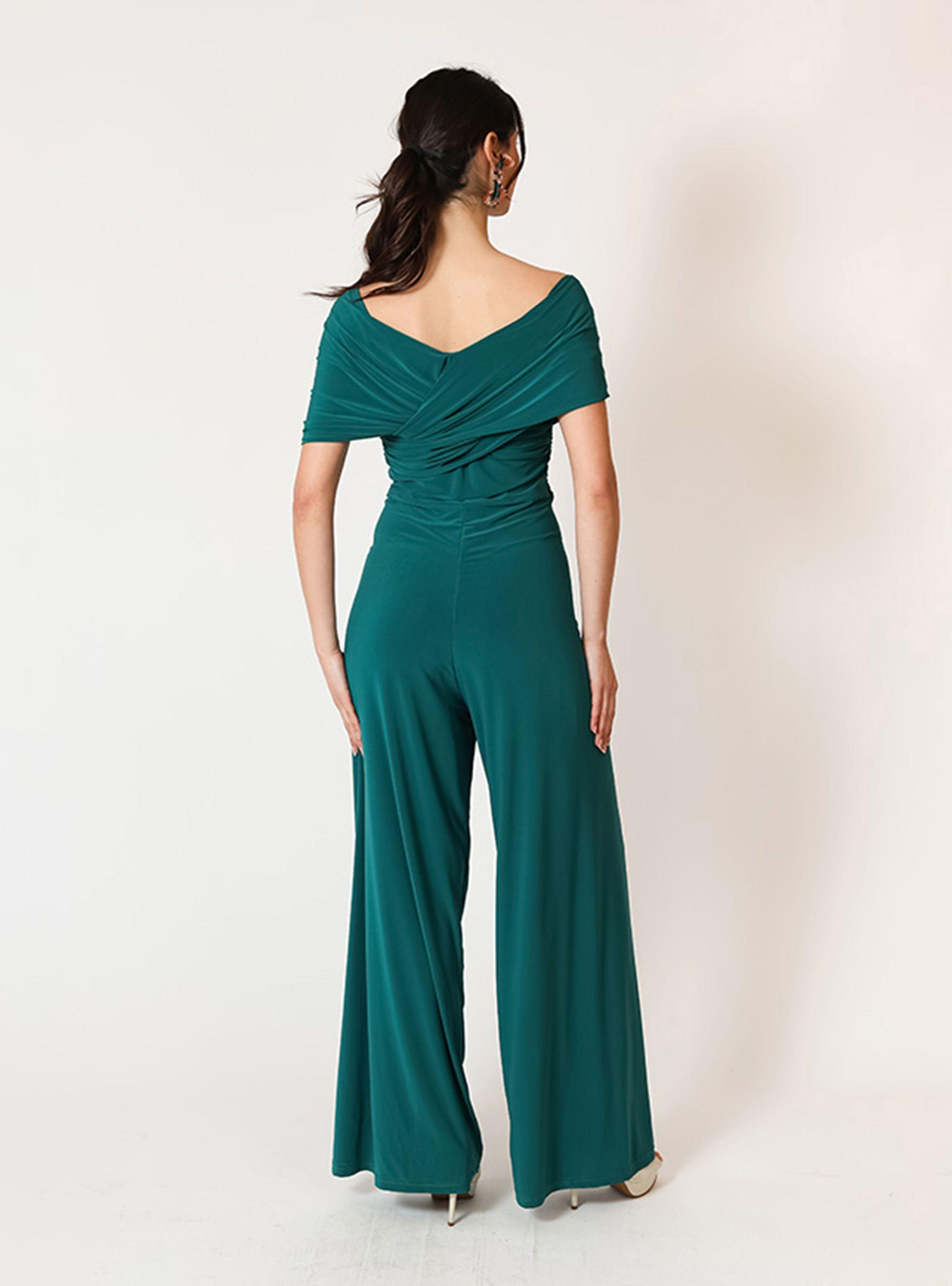 Enterito Suri Sin Mangas Verde Botella Natalia Seguel-3