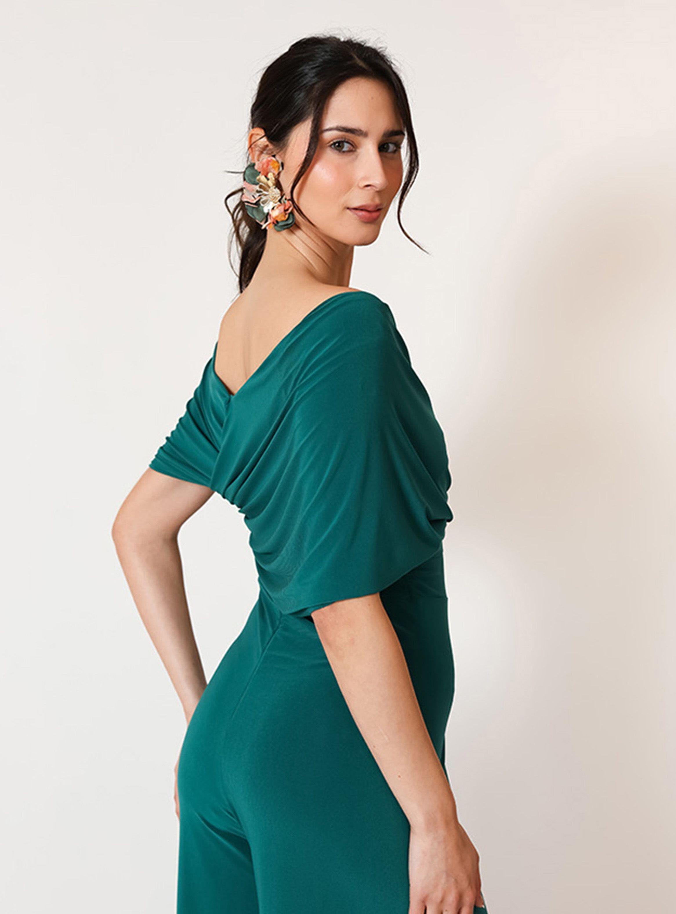 Enterito Suri Sin Mangas Verde Botella Natalia Seguel-4