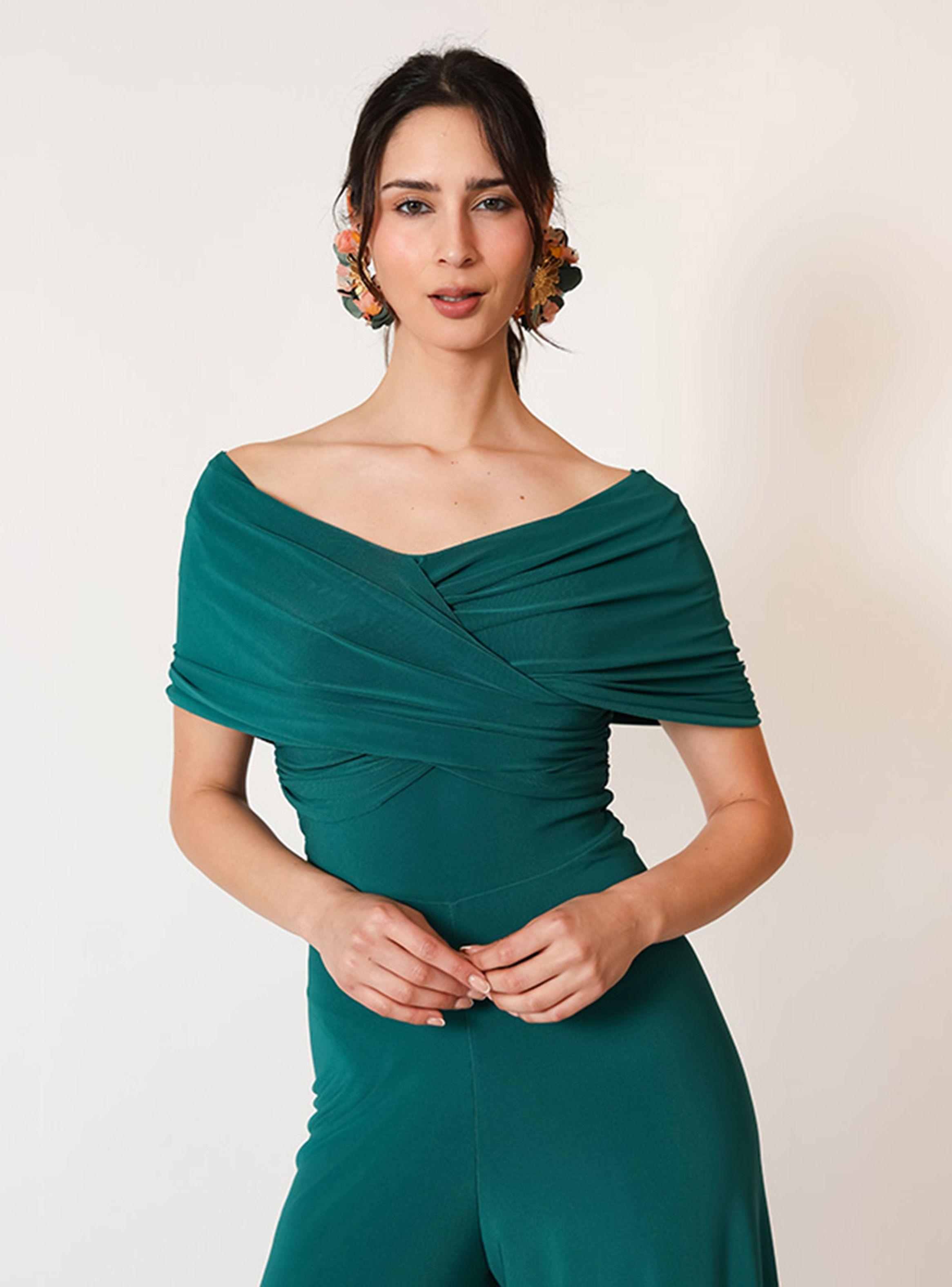 Enterito Suri Sin Mangas Verde Botella Natalia Seguel-5