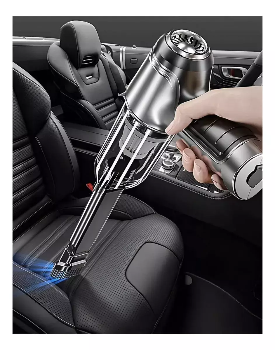 Aspiradora Portátil Mini USB Multifunción Recargable Plata-7