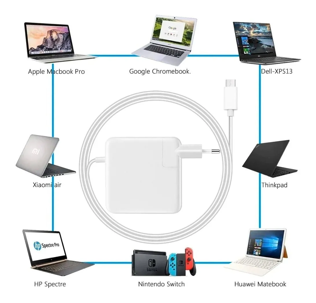 Cargador USB-C 61W Compatible con MacBook Pro 13 2016-2020-5