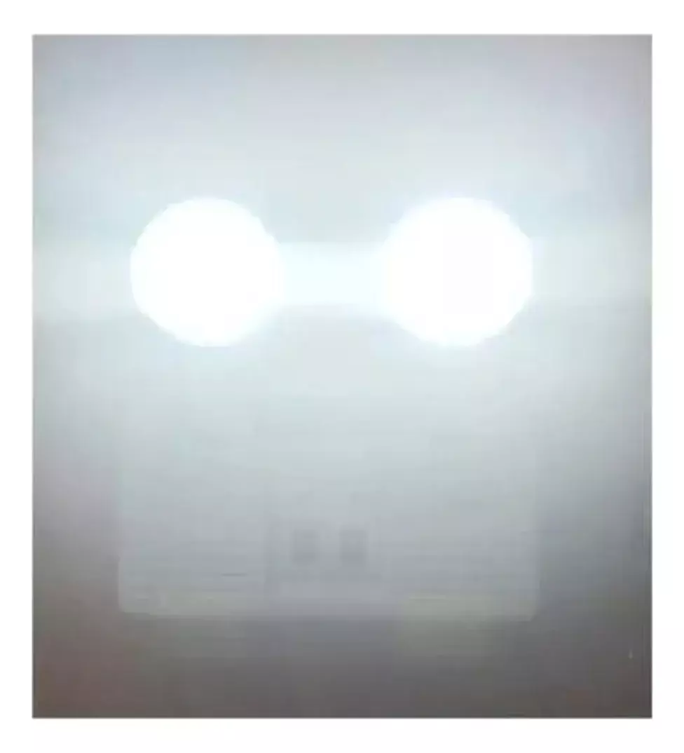 Lámpara de Emergencia LED Doble Cabezal Recargable Blanca-2