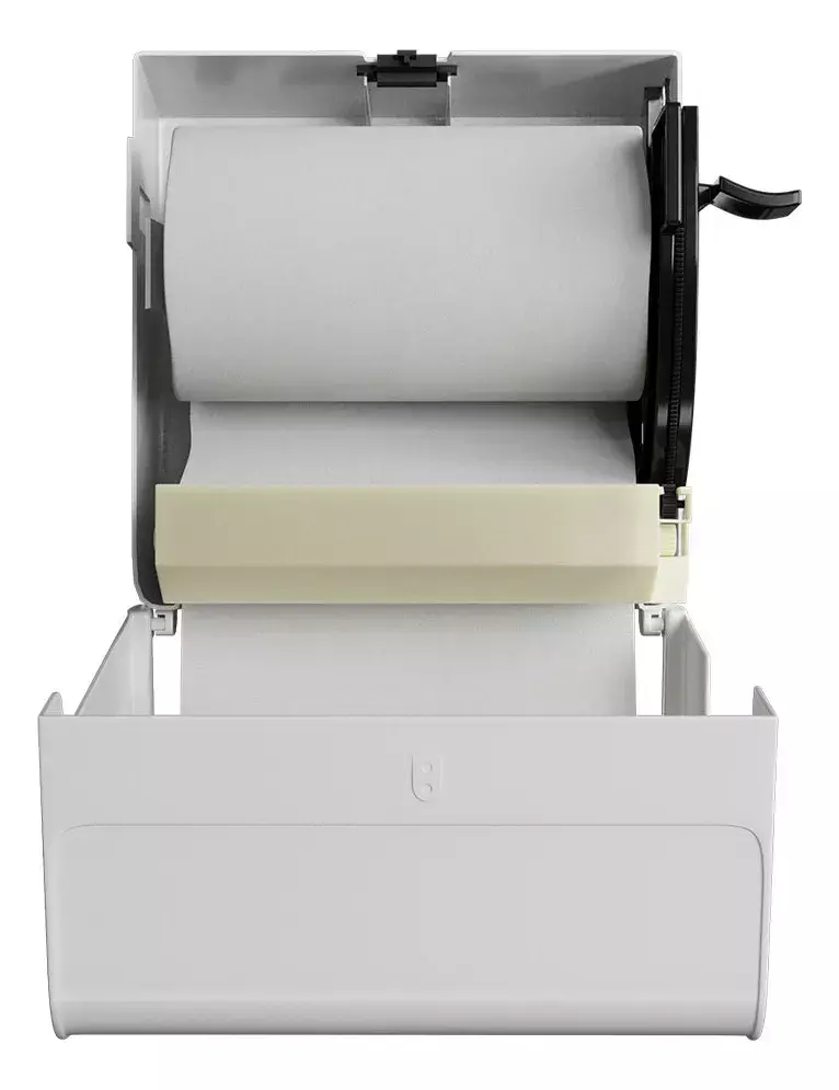 Dispensador De Papel Higiénico Jumbo Plástico Blanco-2