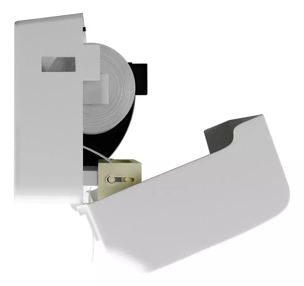 Dispensador De Papel Higiénico Jumbo Plástico Blanco-3