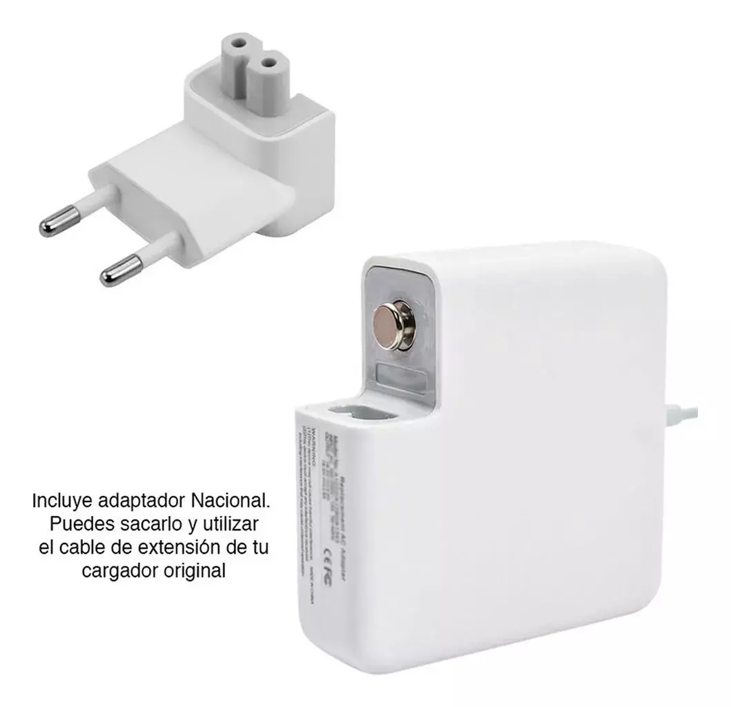 Cargador Macbook Air MagSafe 2 45W Compatibilidad Modelos A1435 A1465-4