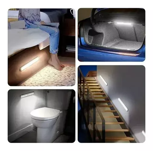 Luz LED XL Sensor Movimiento Recargable USB 2500mAh Interior-4