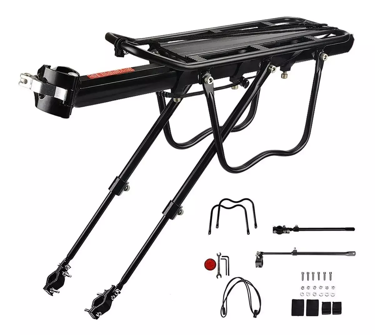 Portaequipaje Para Bicicleta Ajustable Con Luz Reflectante-5