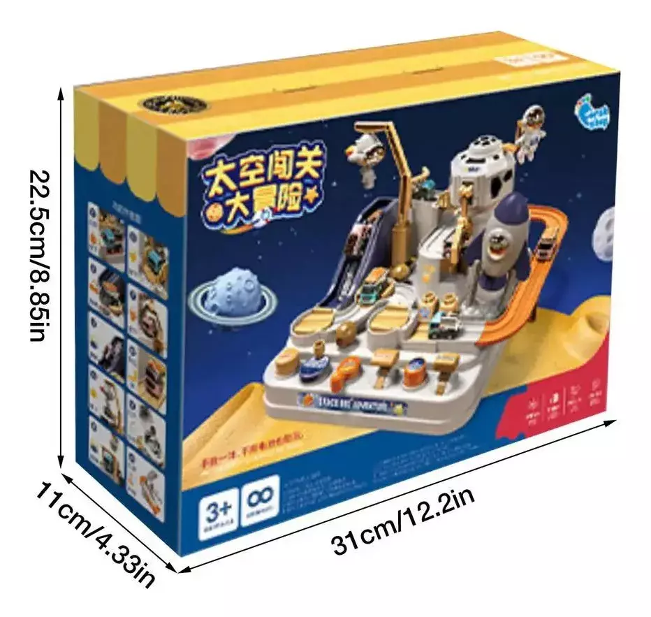 Juego de Mesa Espacial Interactivo para Niños con Coches y Astronautas-2