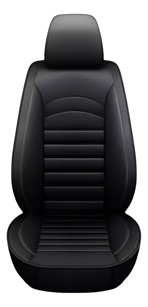 Funda Para Asiento Automóvil Cuero PU Universal Negro-4